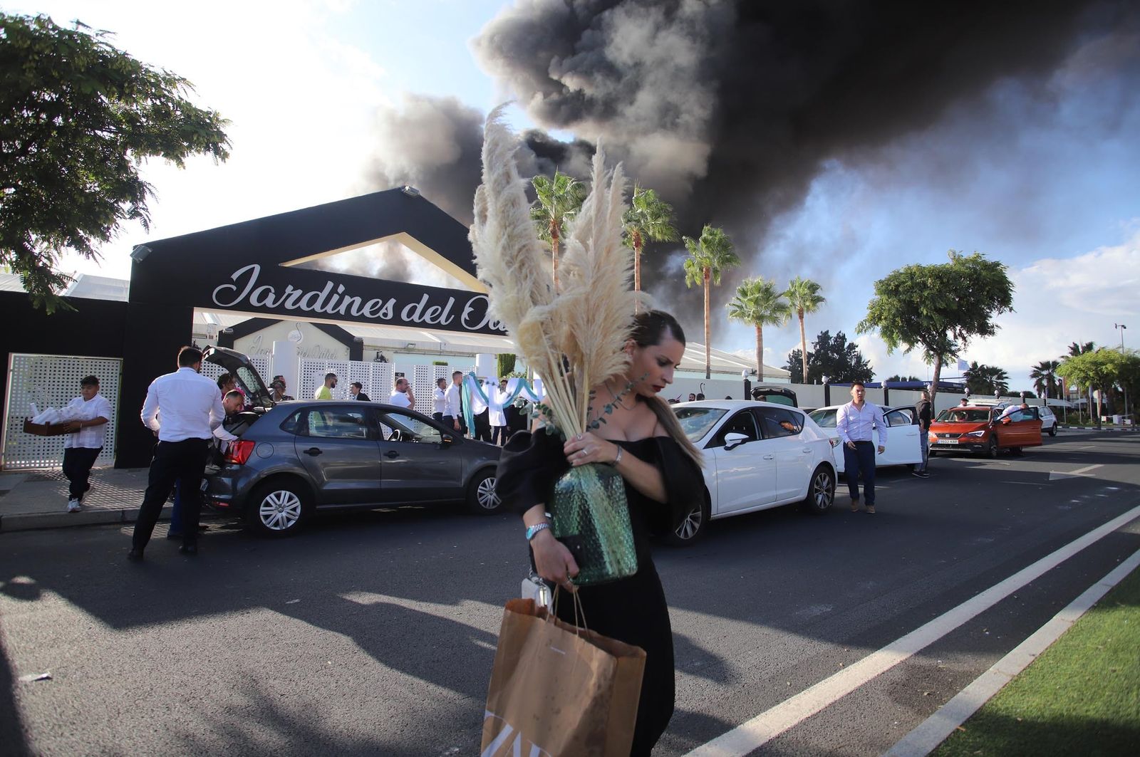 Imágenes del incendio en las instalaciones de Hierros España