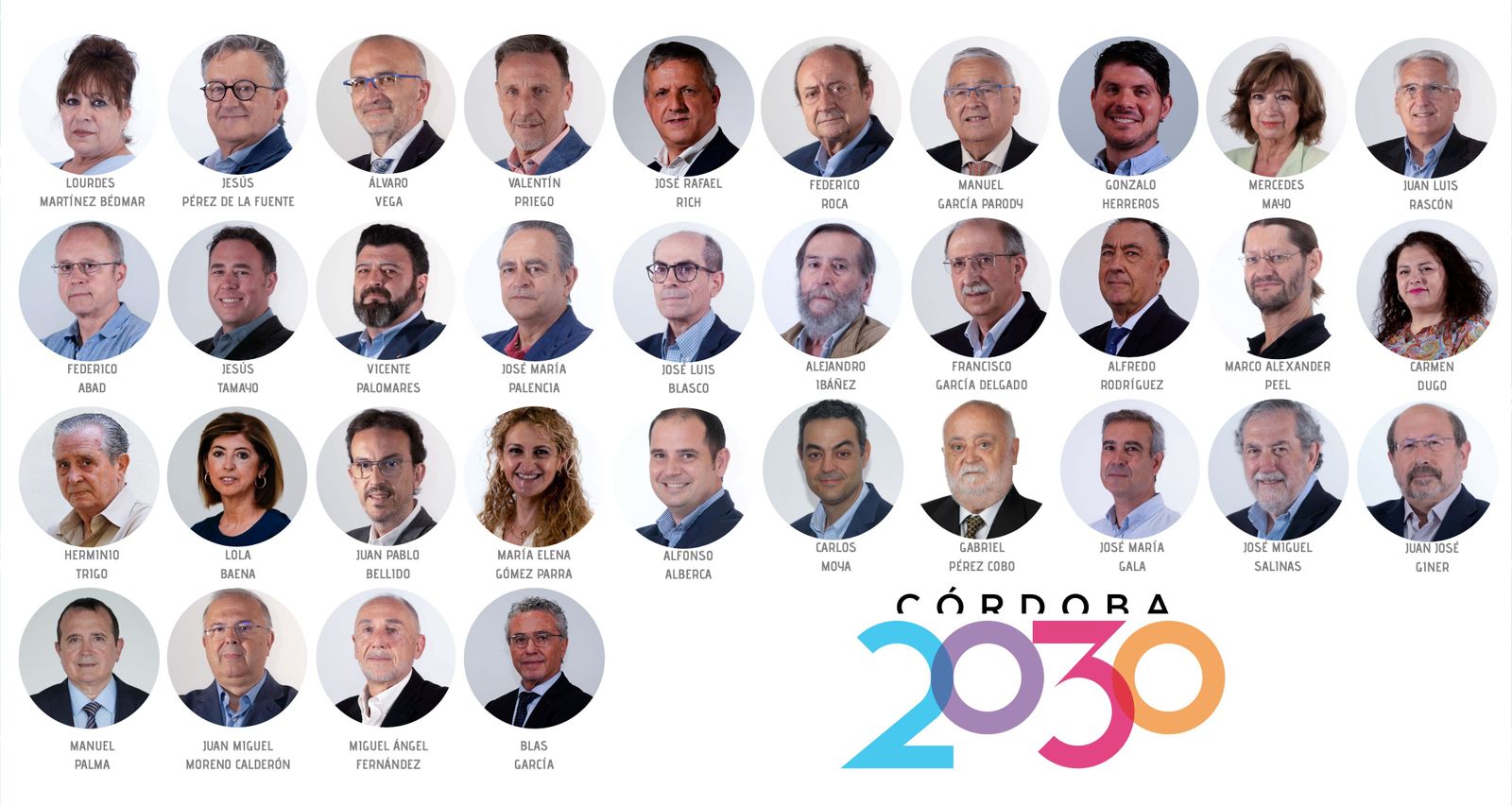 Los asociados de la Iniciativa Córdoba 20-30.