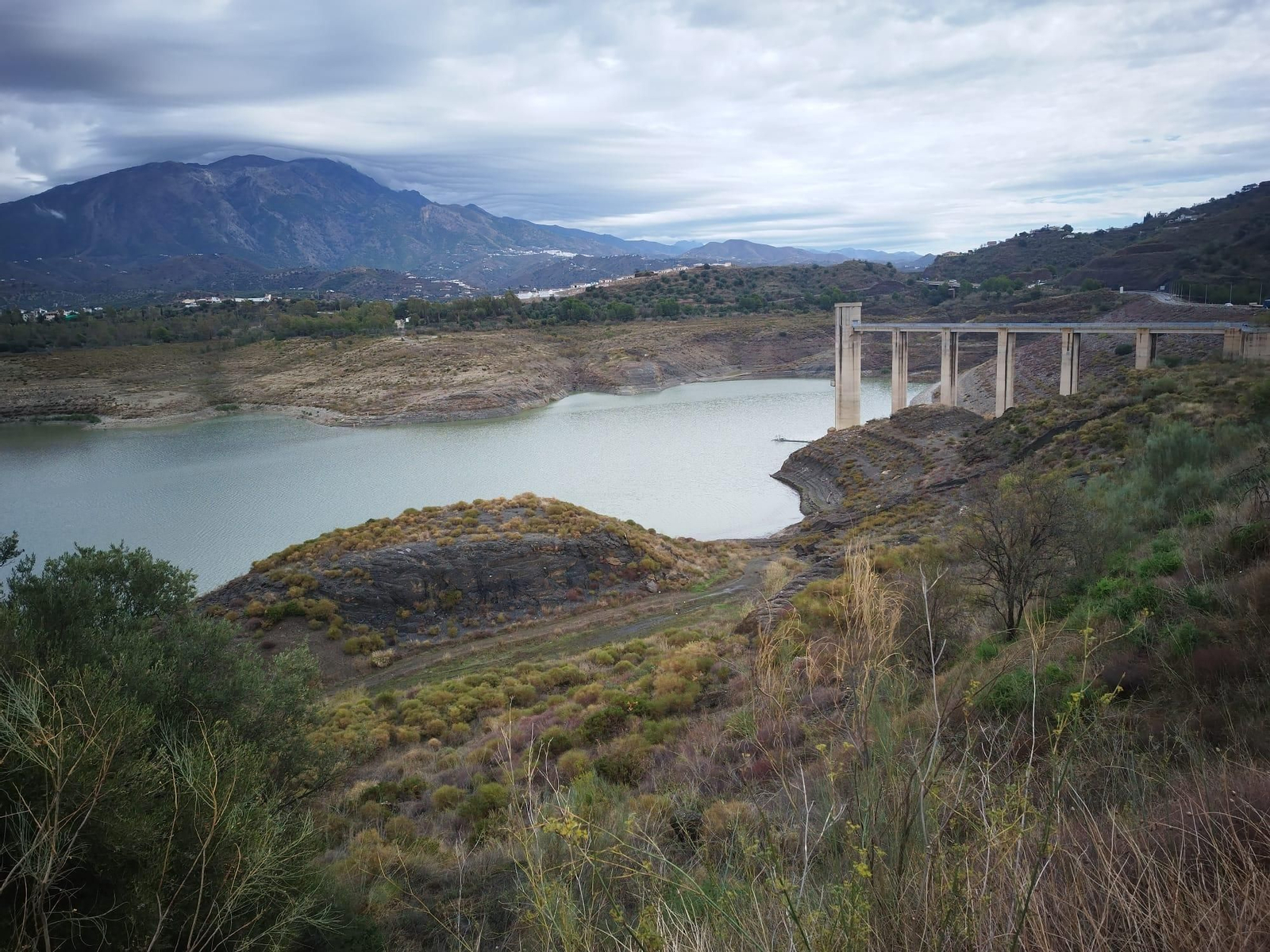El pantano de La Viñuela