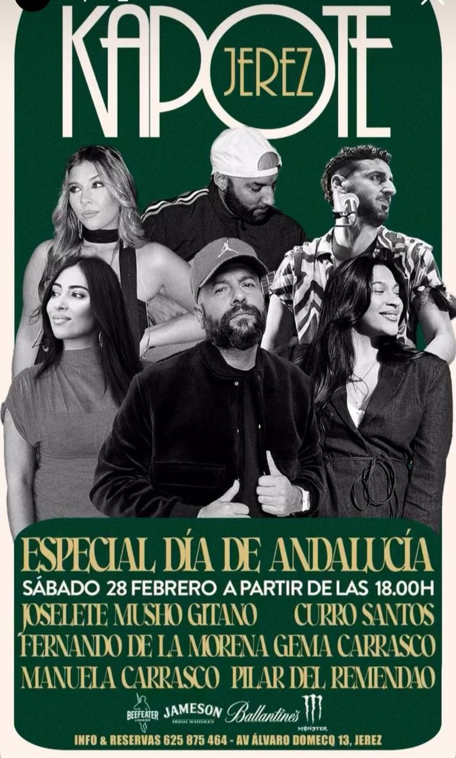 Especial Día de Andalucía, en Kapote. Jerez.