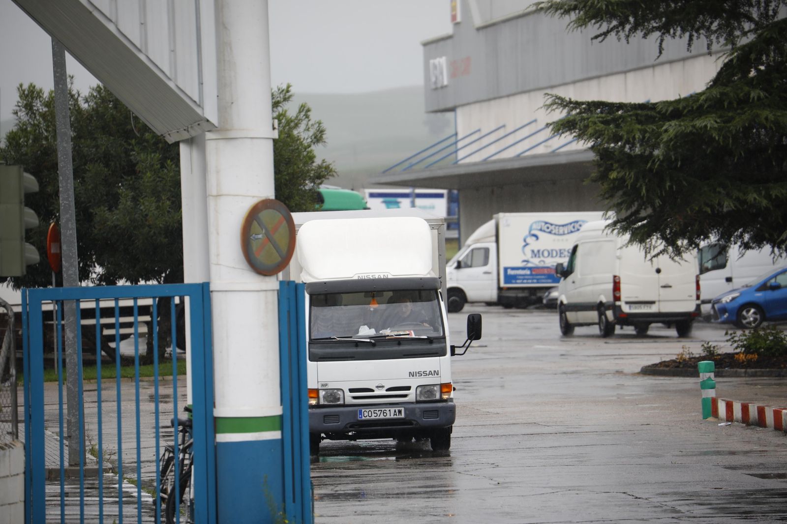 Entrada de camiones en Mercacórdoba.