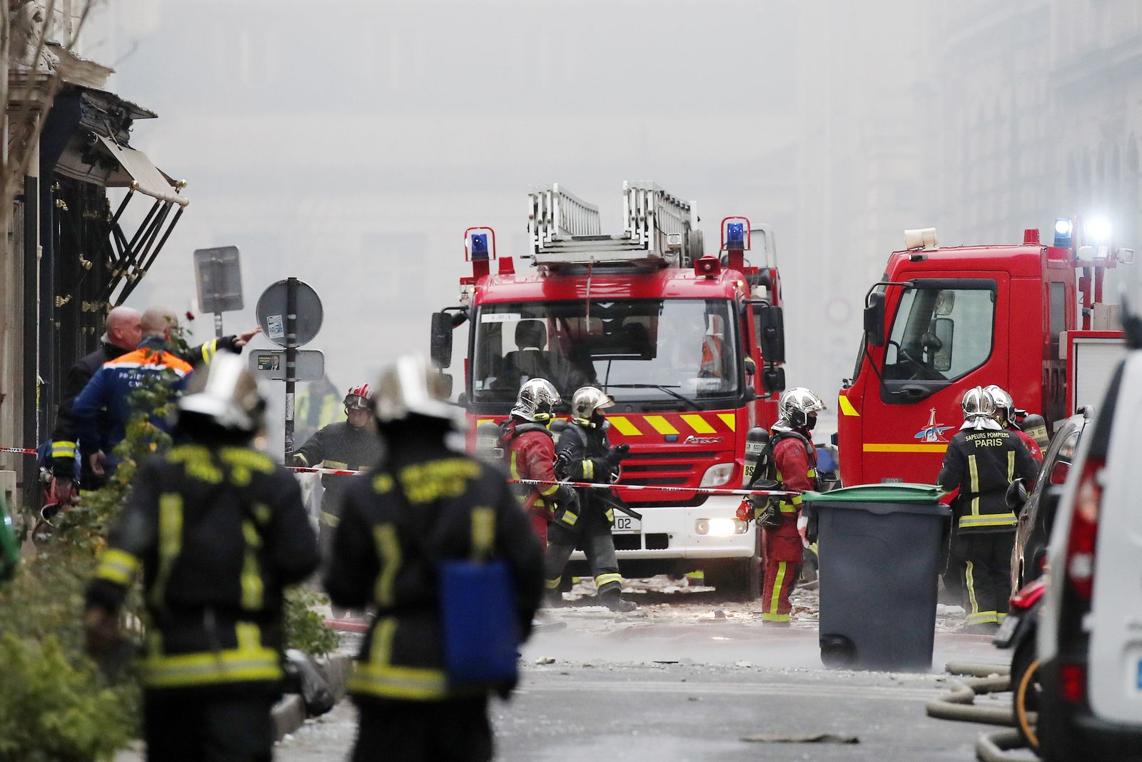 Las imágenes de la explosión de gas en París