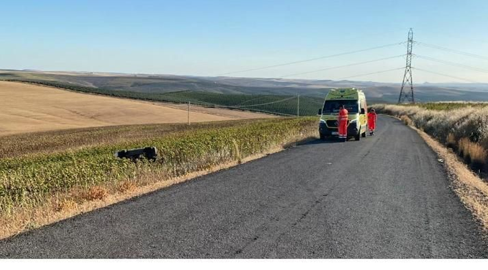 Lugar del accidente, en la A-3204 en Córdoba.