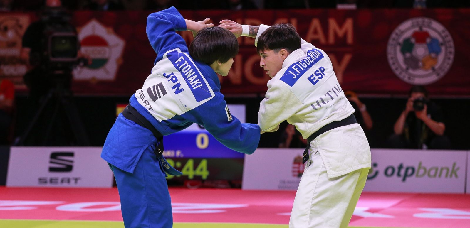 Julia Figueroa, en su combate contra Funa Tonaki, en julio.