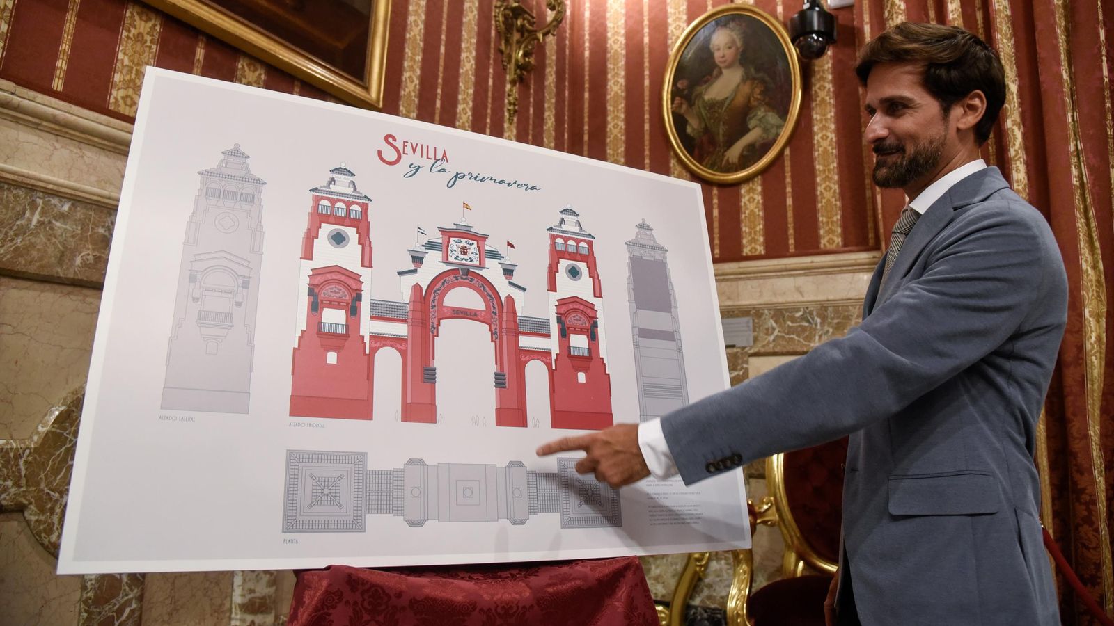 Presentación de la portada de la Feria de Abril 2025