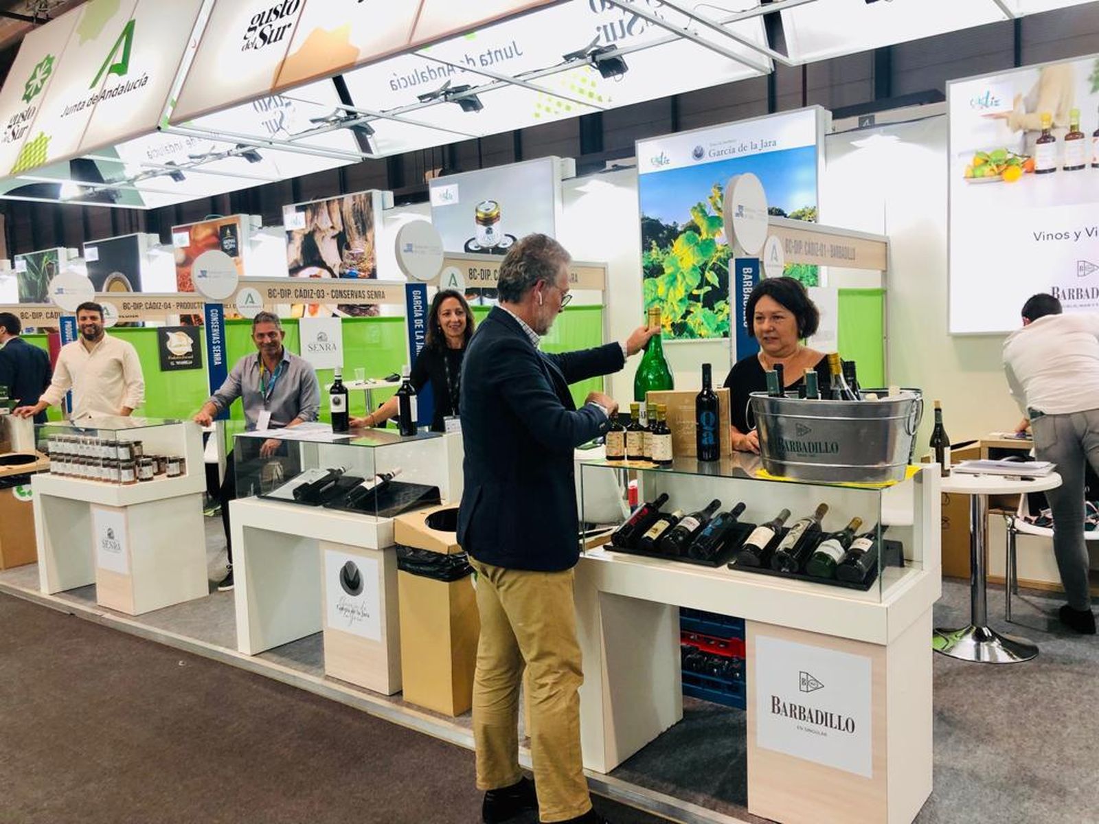 Estand de Barbadillo en esta feria.