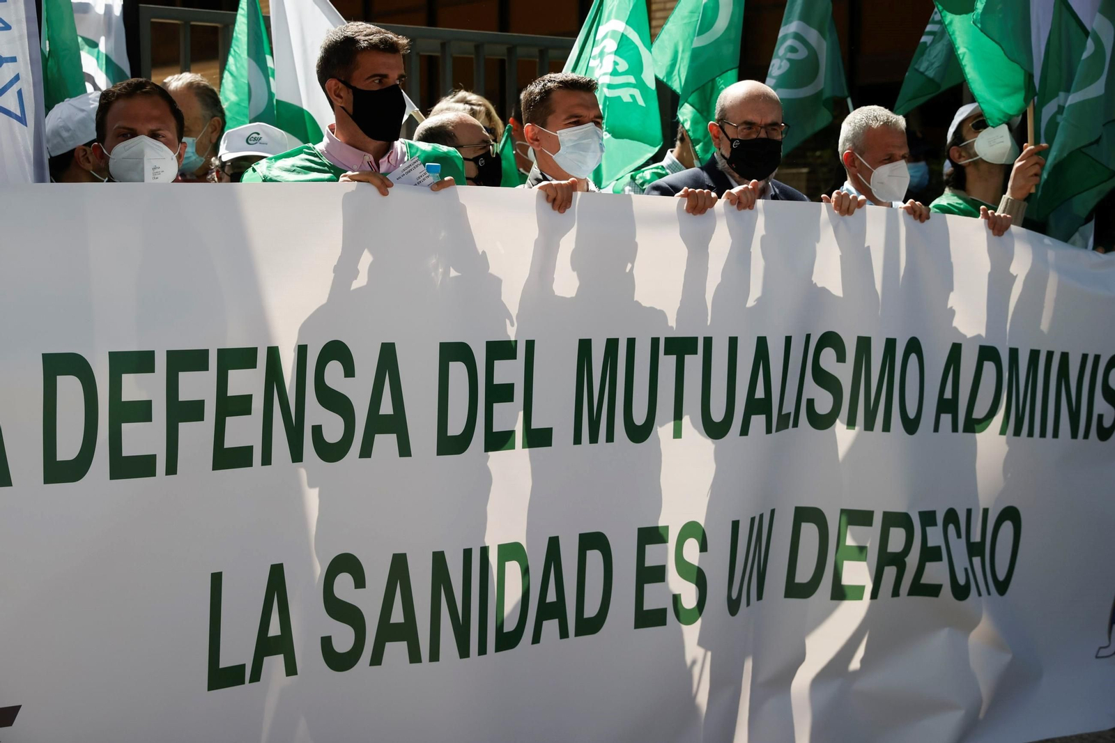 Manifestación en defensa del mutualismo administrativo