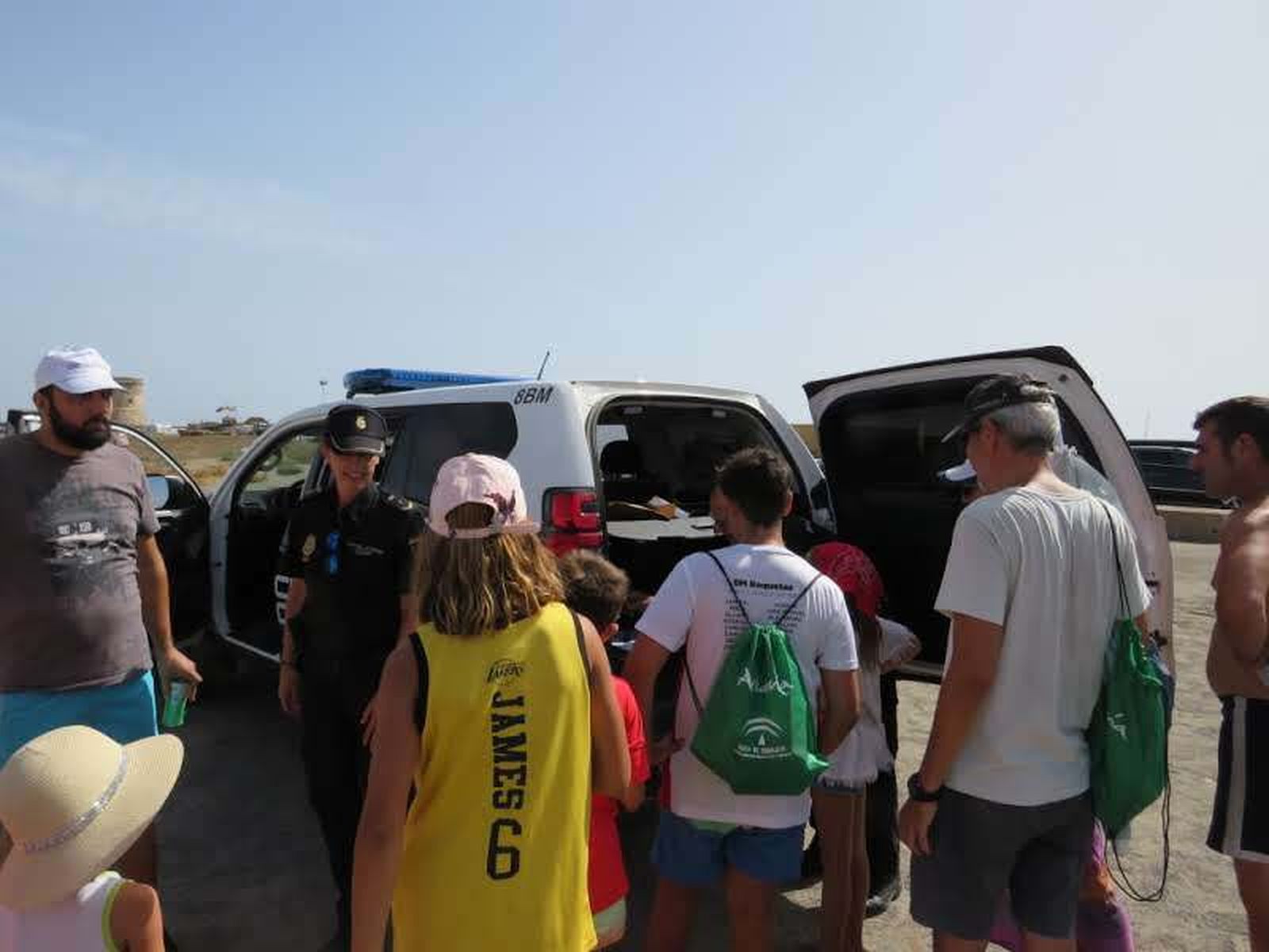 Garantes de la seguridad de los ciclistas de la Vuelta a España