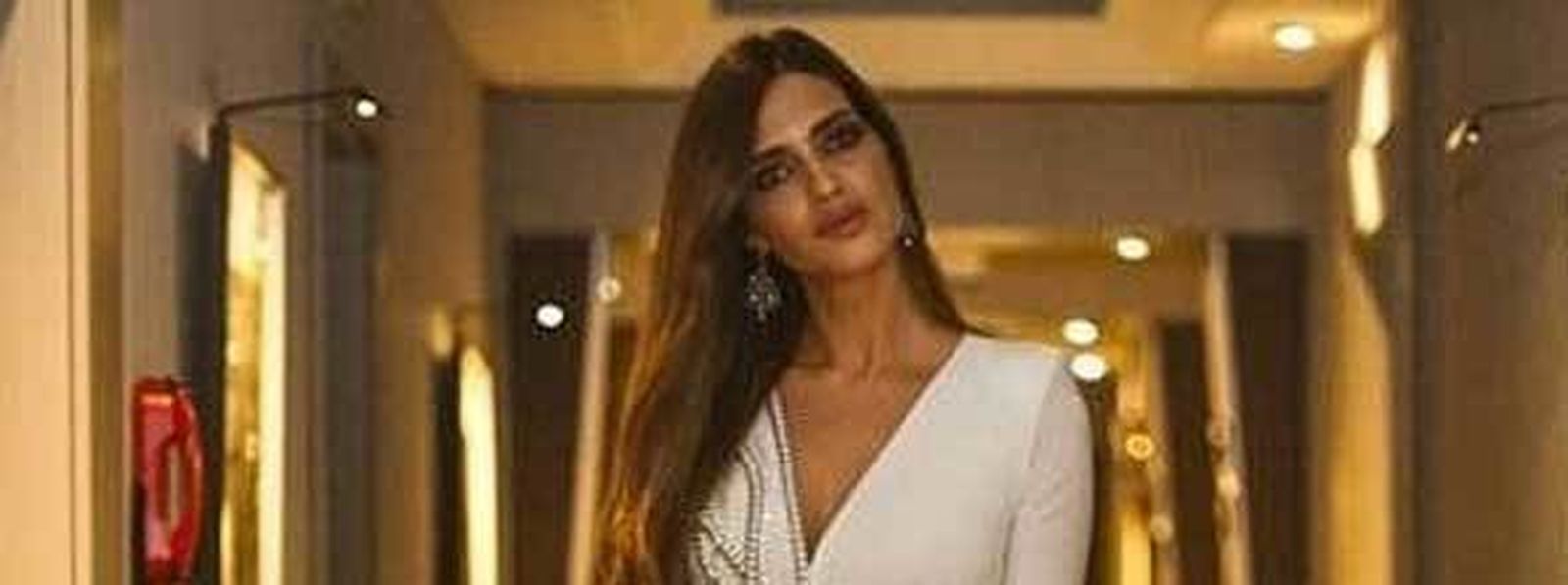 Sara Carbonero con un diseño de Roberto Diz. / INSTAGRAM