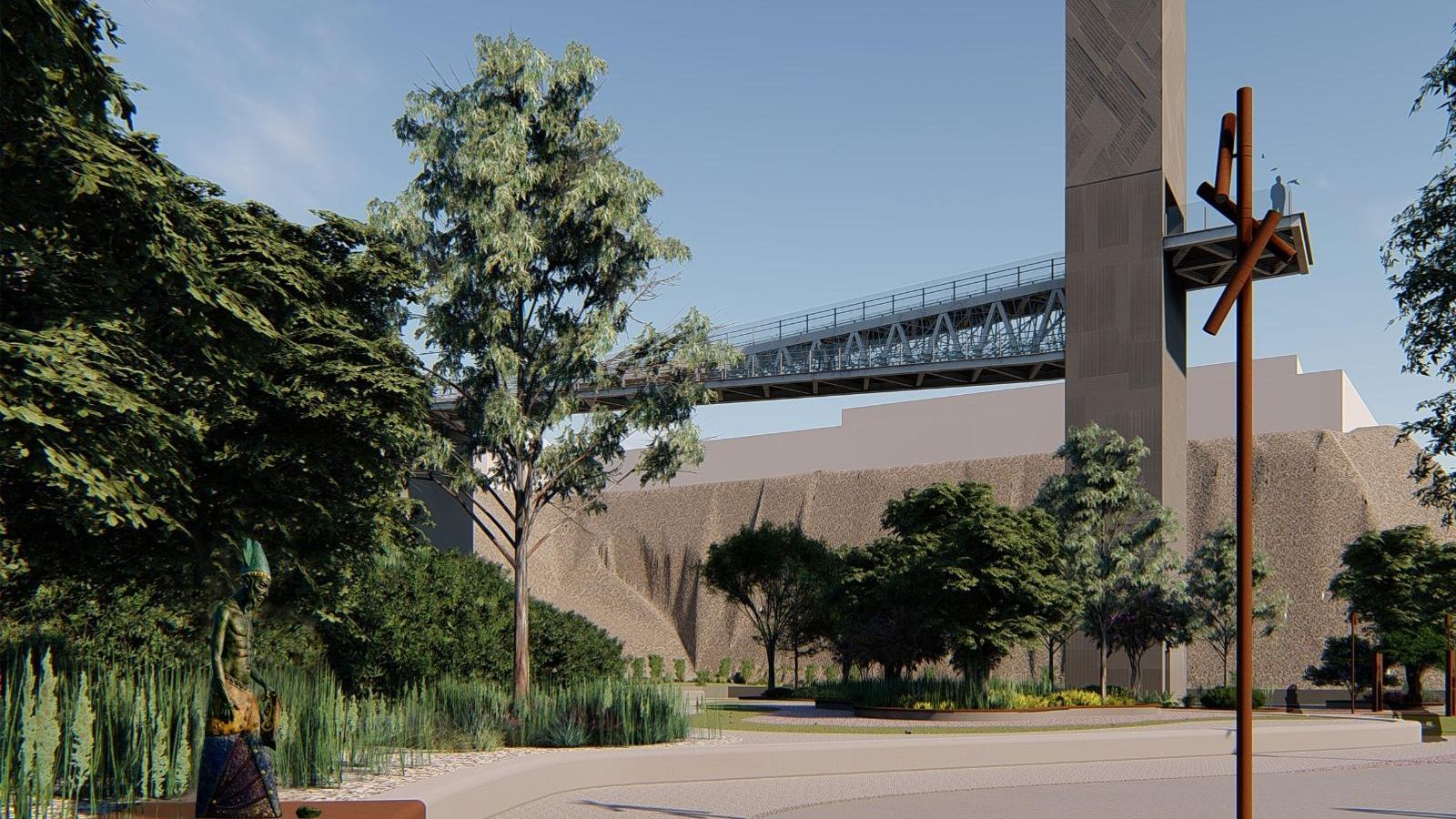 Proyección de la torre mirador planteada por el Ayuntamiento de Chiclana.