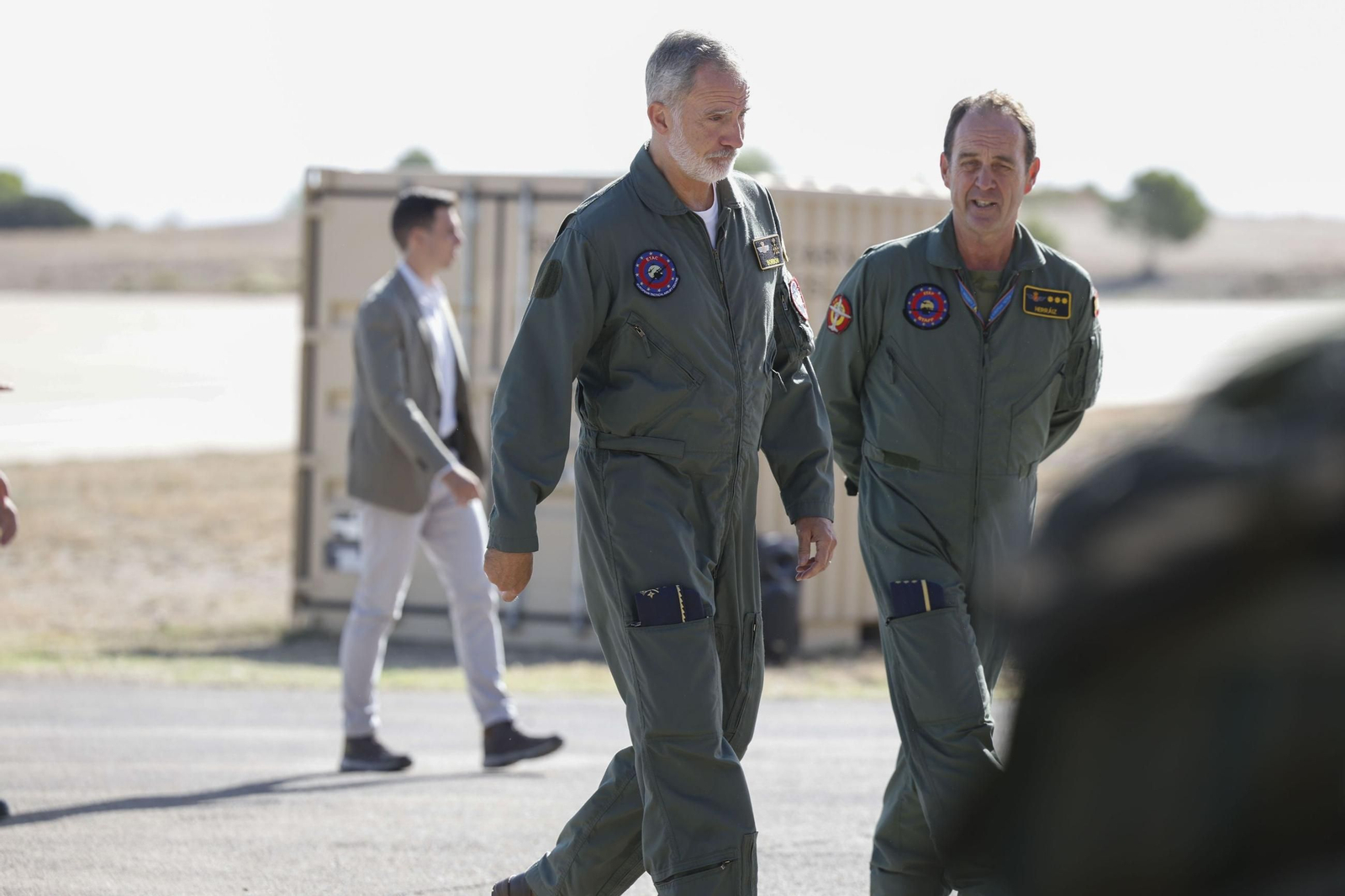 Felipe VI visita el European Tactica Airlift Centre para tripulaciones europeas en la Base Aérea