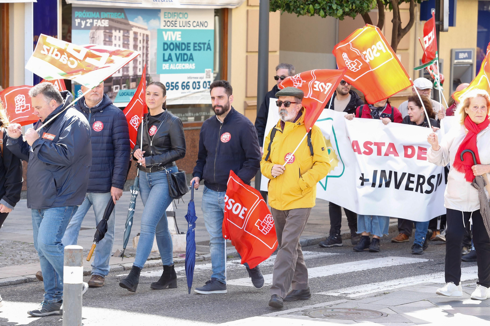 Fotos de la manifestación del Primero de Mayo en Algeciras