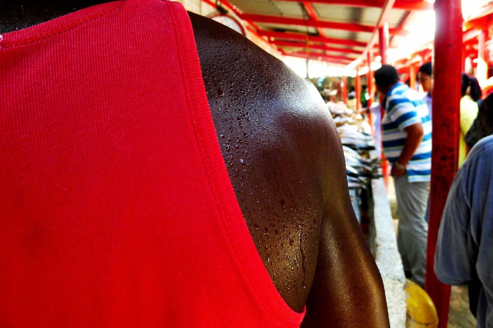 En el mercado de Bazurto. Cartagena de Indias.