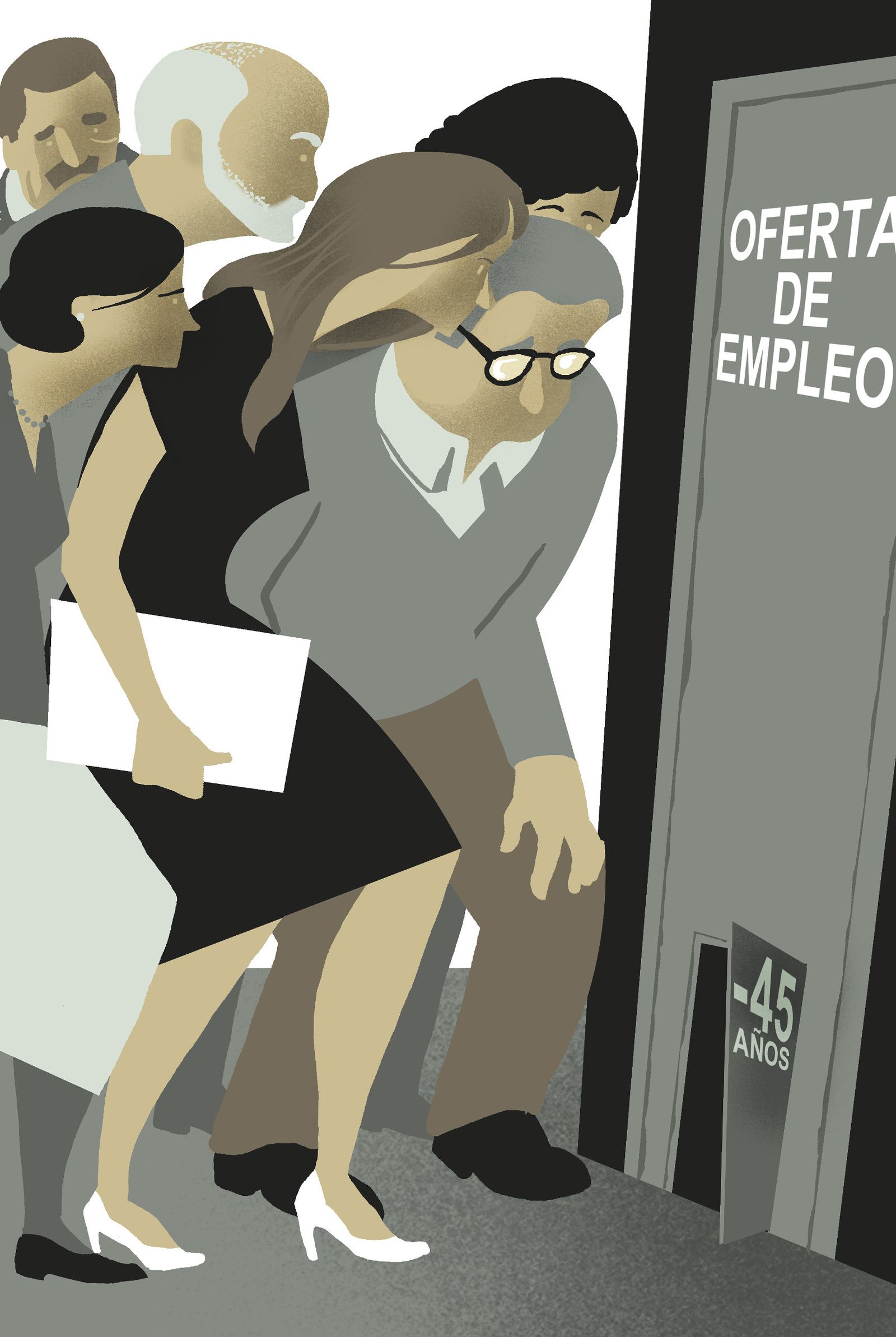 La mitad de los parados sevillanos tienen más de 45 años