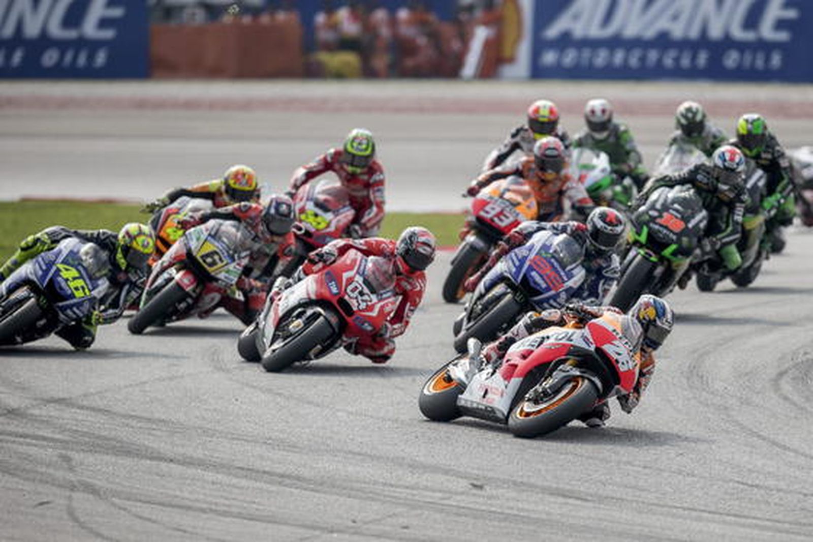 Imágenes de la prueba de MotoGP.

Foto: EFE