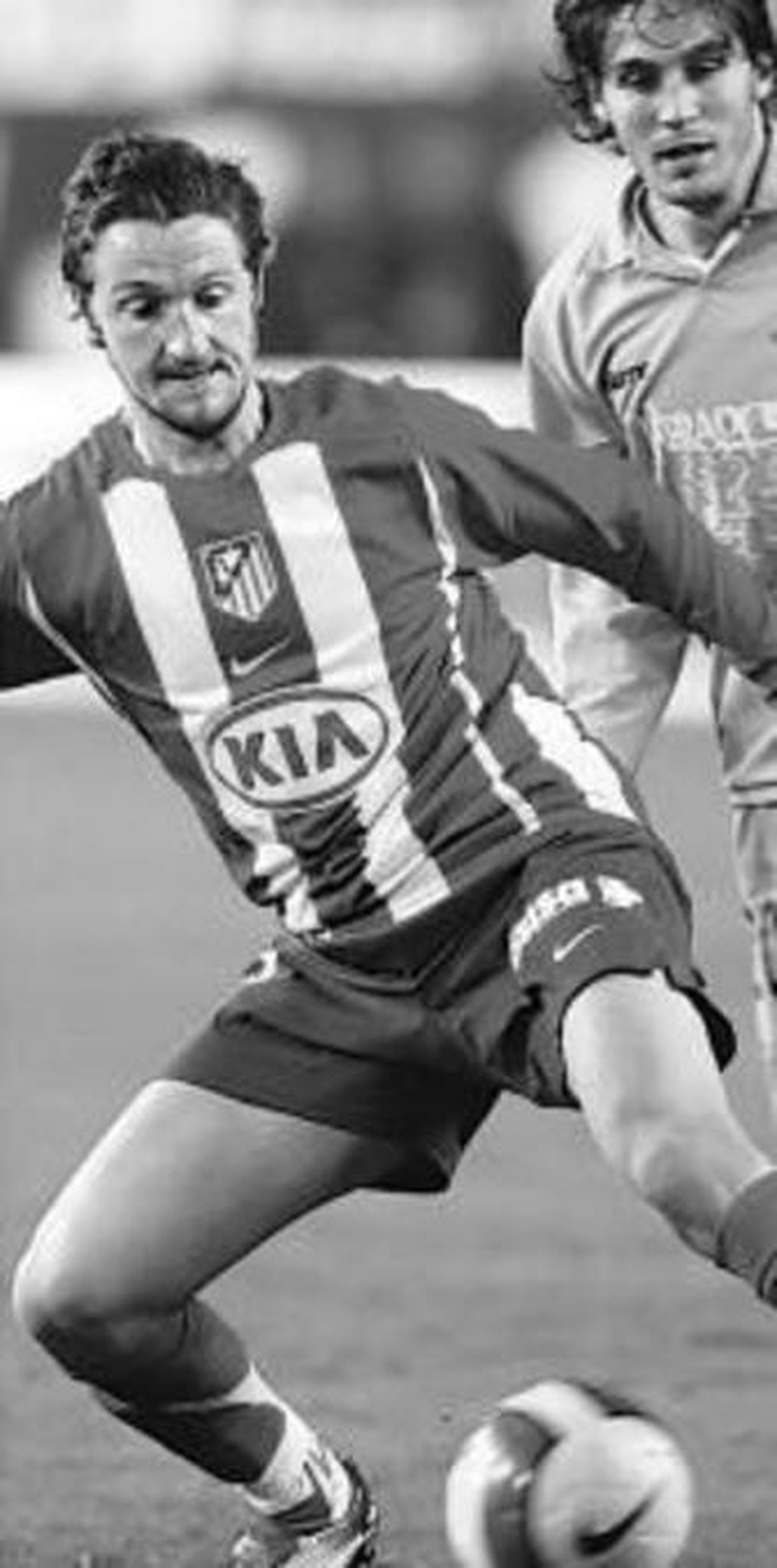 Mista, con la camisola el Atlético.