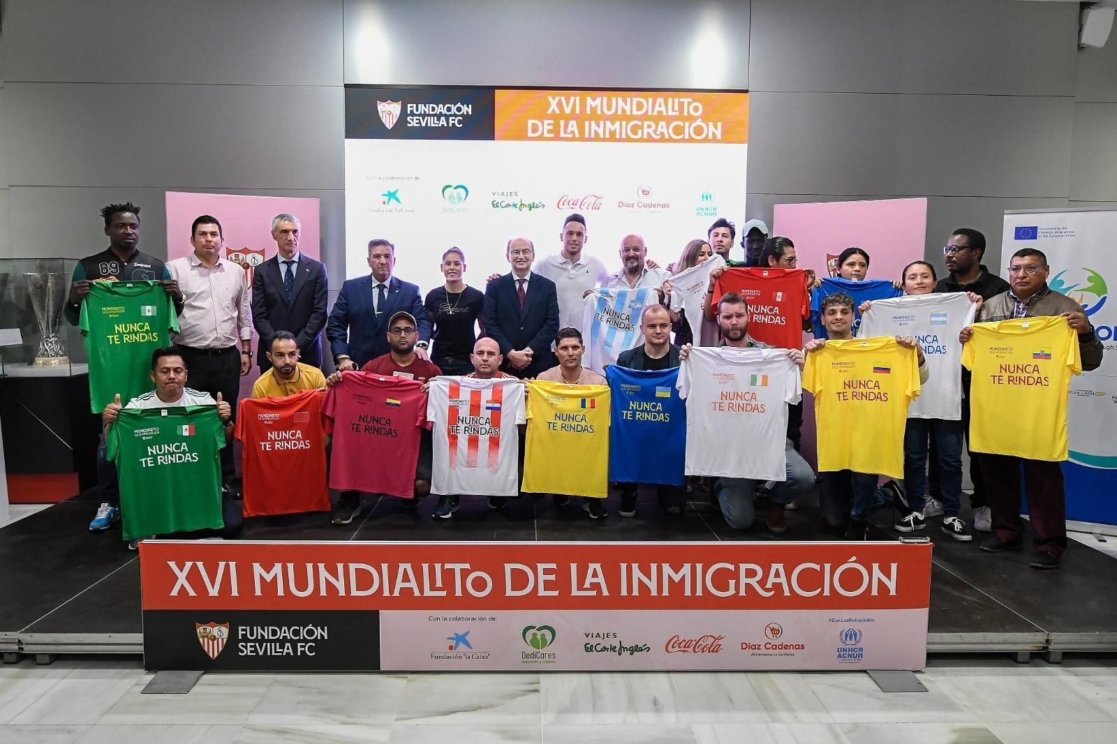 Presentación del Mundialito de la Inmigración, una de las actividades patrocinadas..