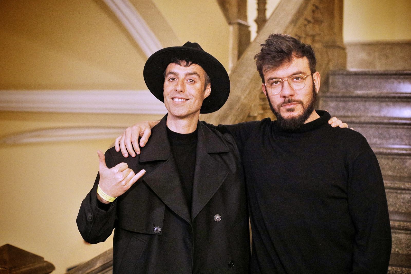 José Félix López y Miguel Ángel Márquez, Antílopez, en el Gran Teatro Falla.