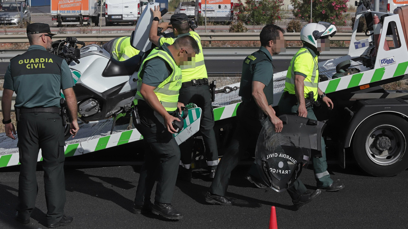 Guarcia Civil muerto en en un accidente de tráfico en la A7
