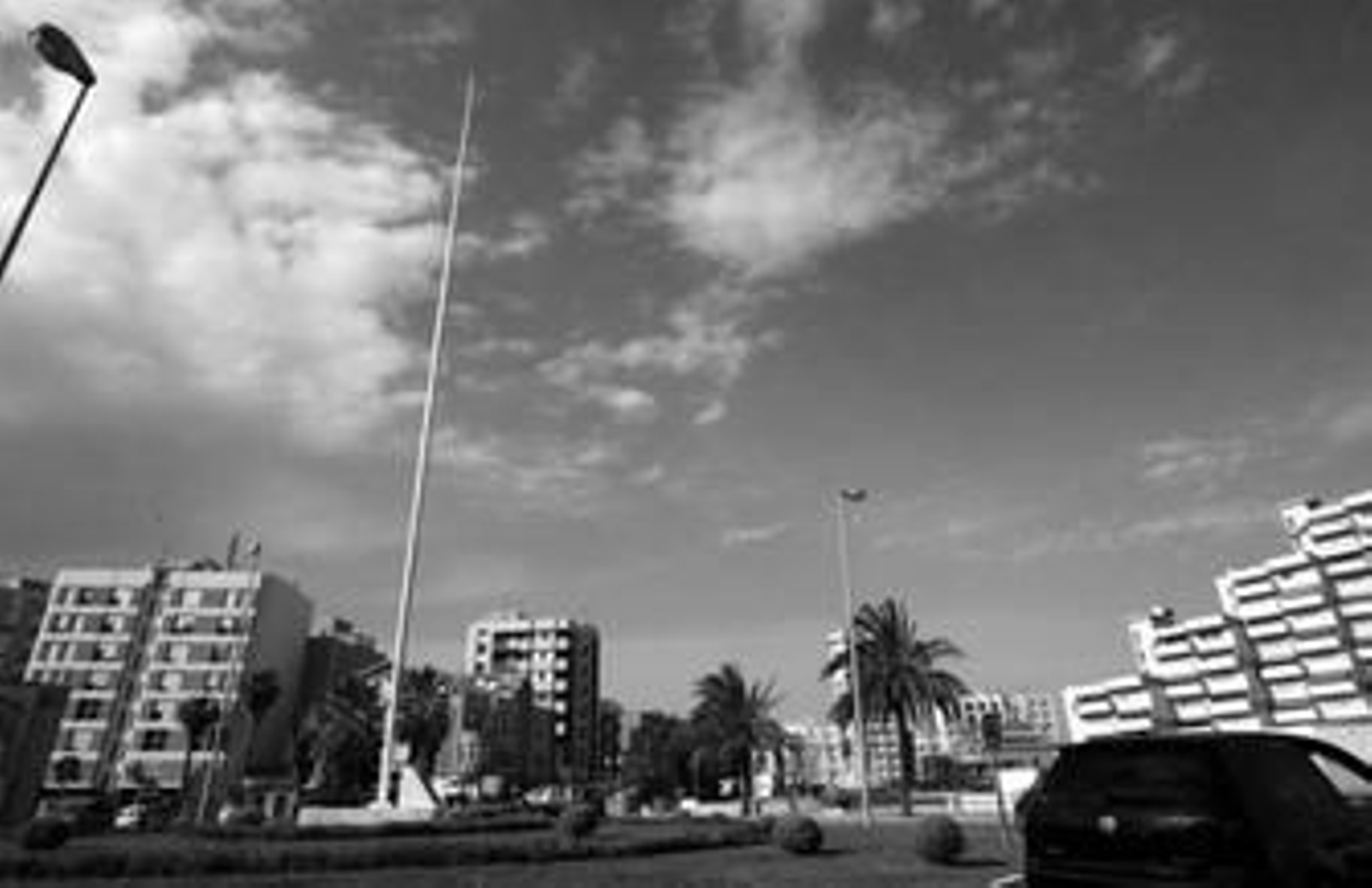 Un mástil sin bandera