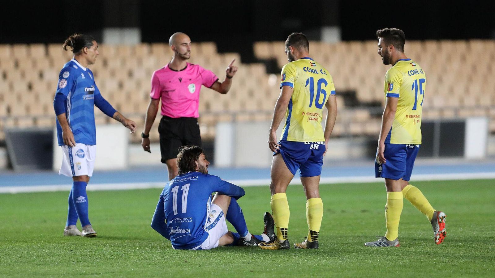 Bueso Jiménez, en el partido de la pasada temporada ante el Conil.