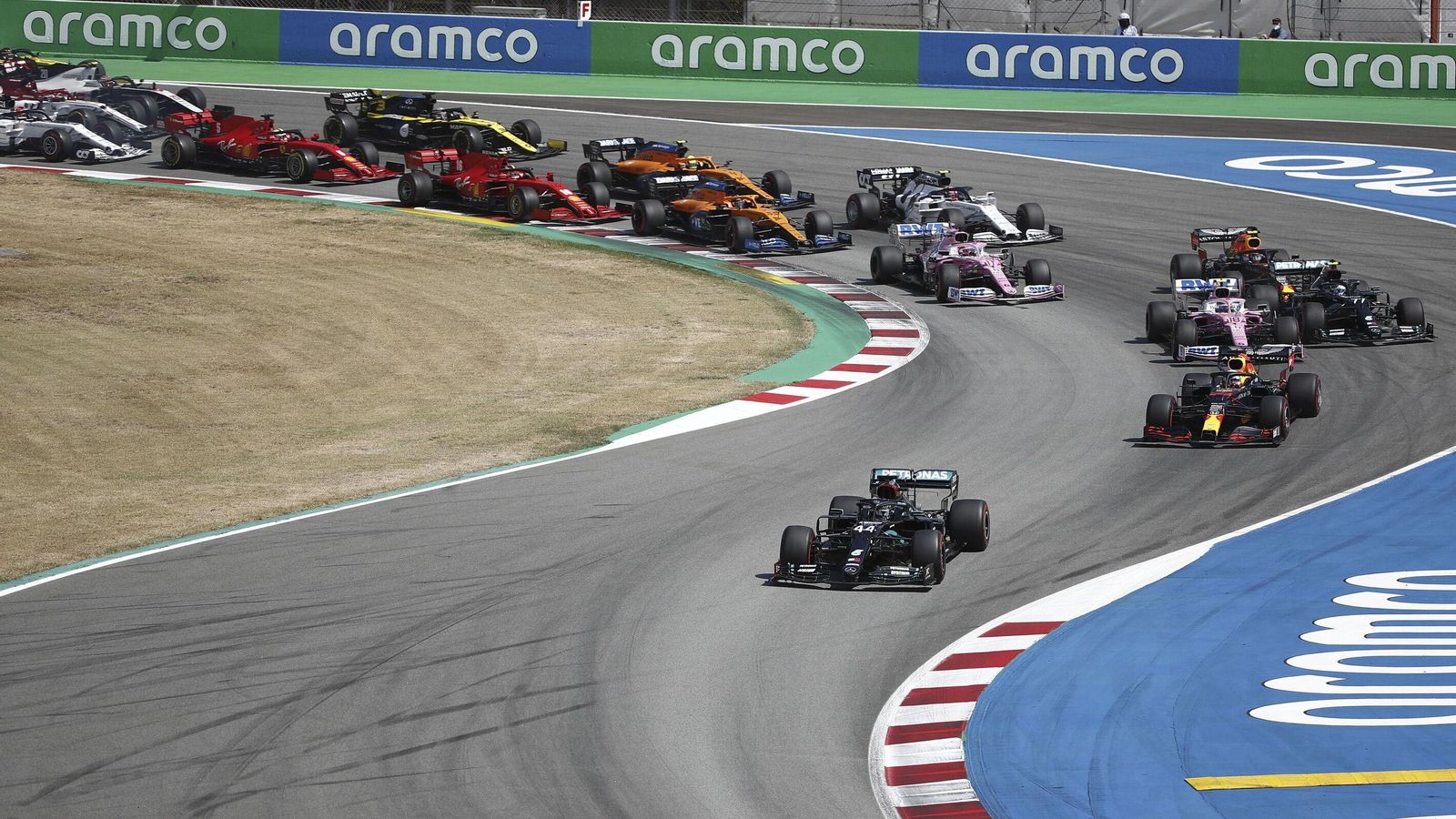 Una prueba de Fórmula Uno en el Circuito de Catalunya.