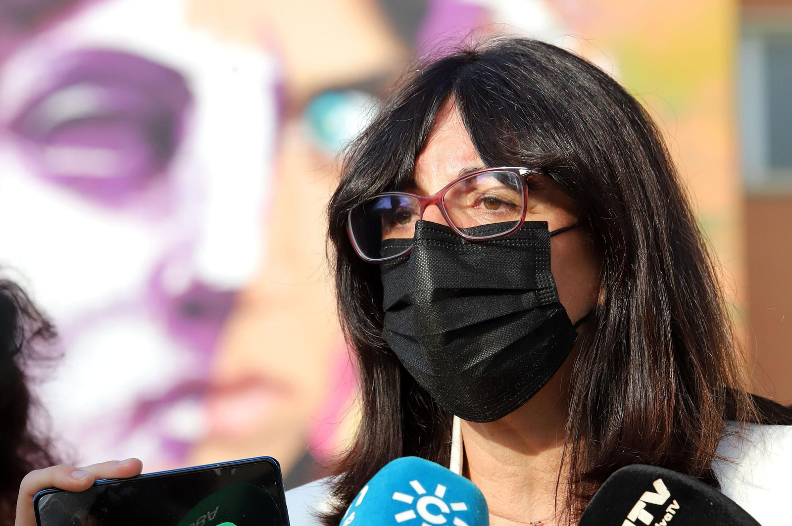 María Antonia Peña en la presentación de su candidatura a la UHU.