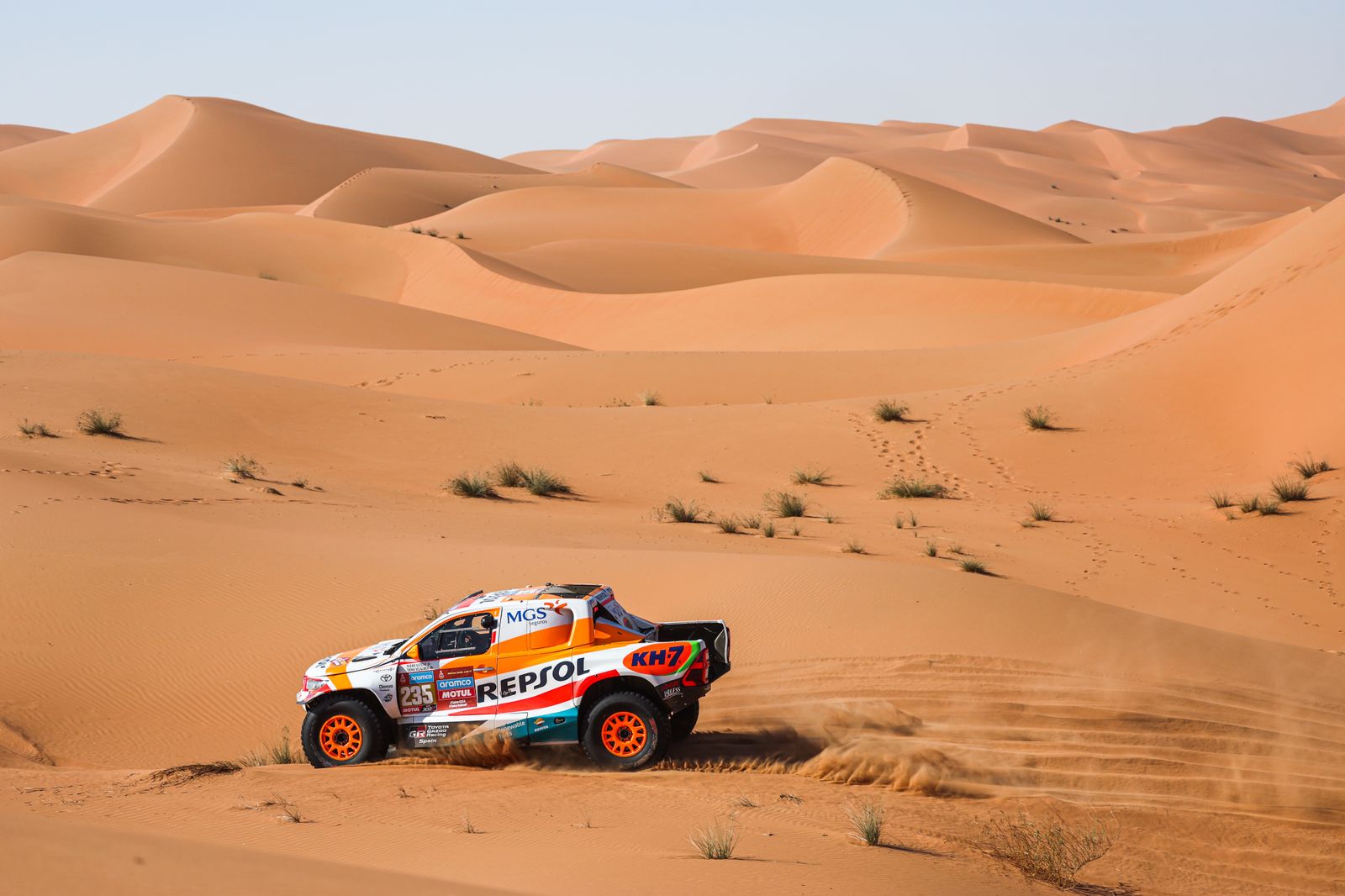 Las mejores fotos del Dakar por las dunas