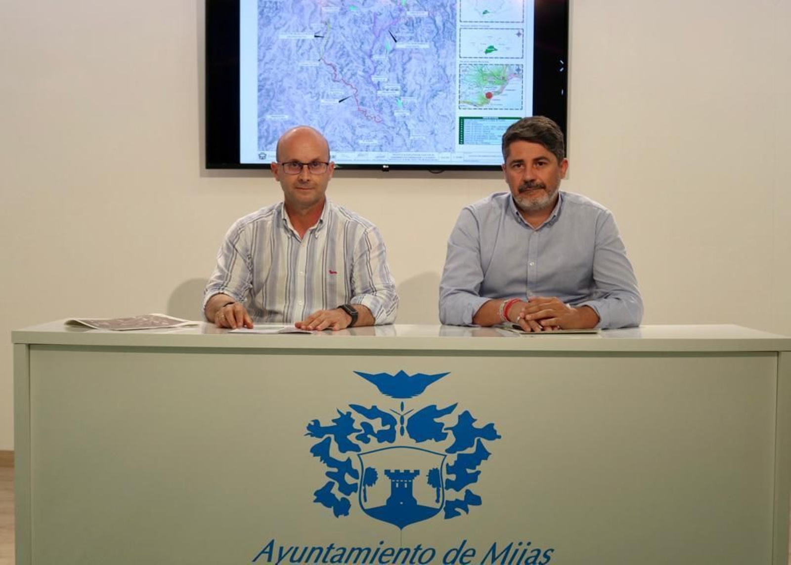 Los ediles de Obras y Contratación, José Carlos Martín (I.) y Roy Pérez respectivamente.