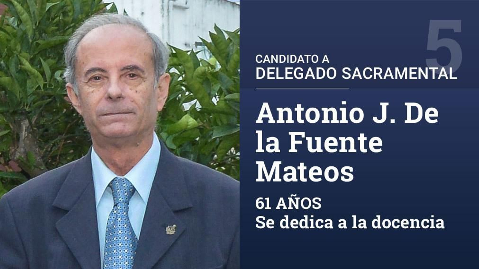 Es hermano mayor de la Sacramental de San Gil.