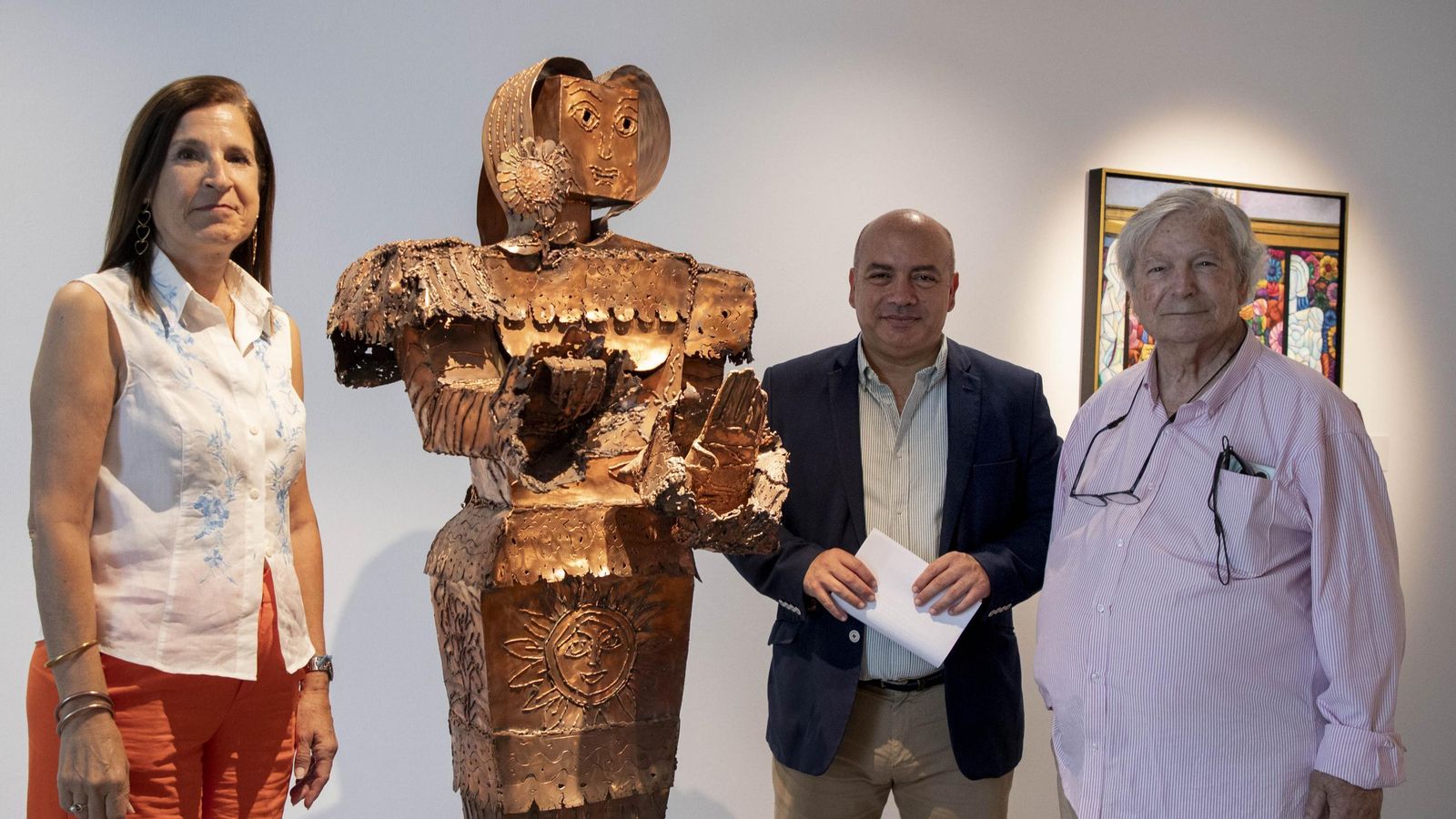 El delegado de Cultura y presidente de la Fundación Botí, Gabriel Duque junto a Salvador Morera en la presentación de la exposición El delegado de Cultura y presidente de la Fundación Botí, Gabriel Duque junto a Salvador Morera en la presentación de la exposición