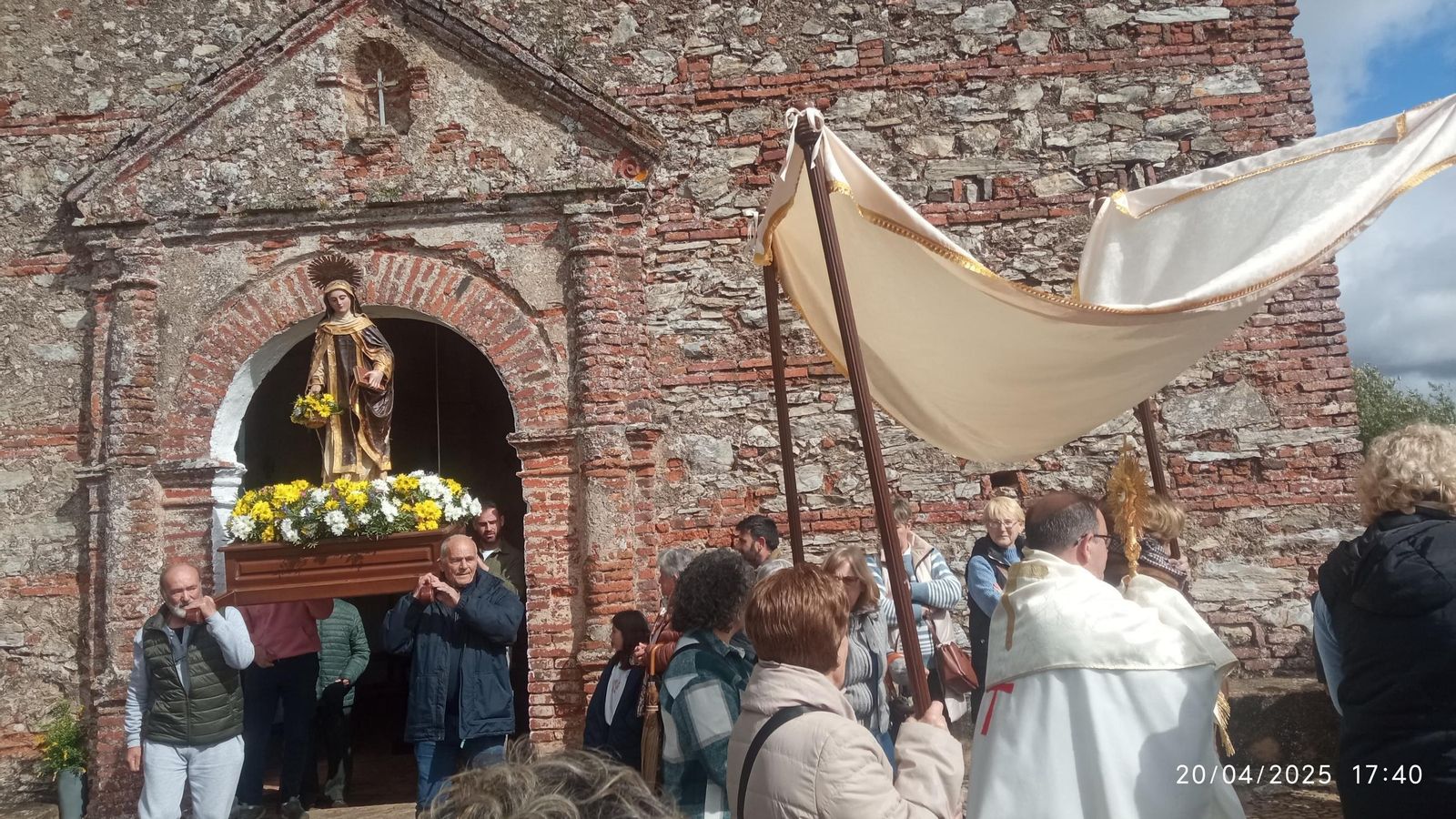 Procesión de Santa Brígida junto al Santísimo Sacramento. Procesión de Santa Brígida junto al Santísimo Sacramento.