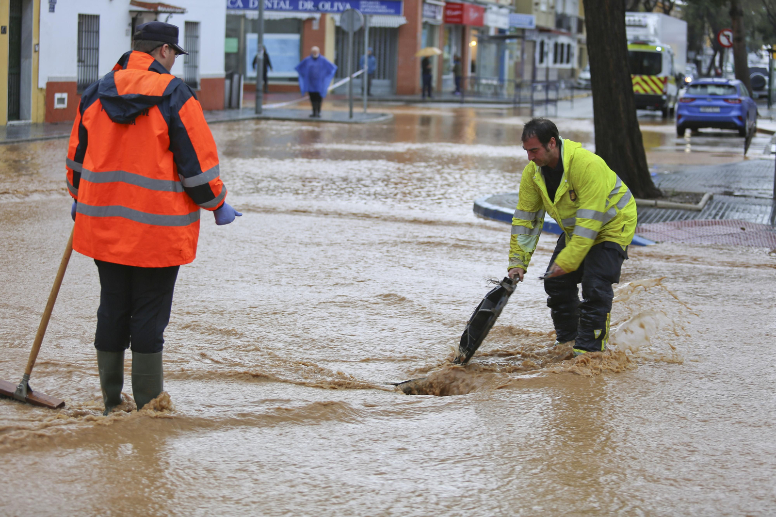 Campanillas anegada tras las lluvias, en fotos
