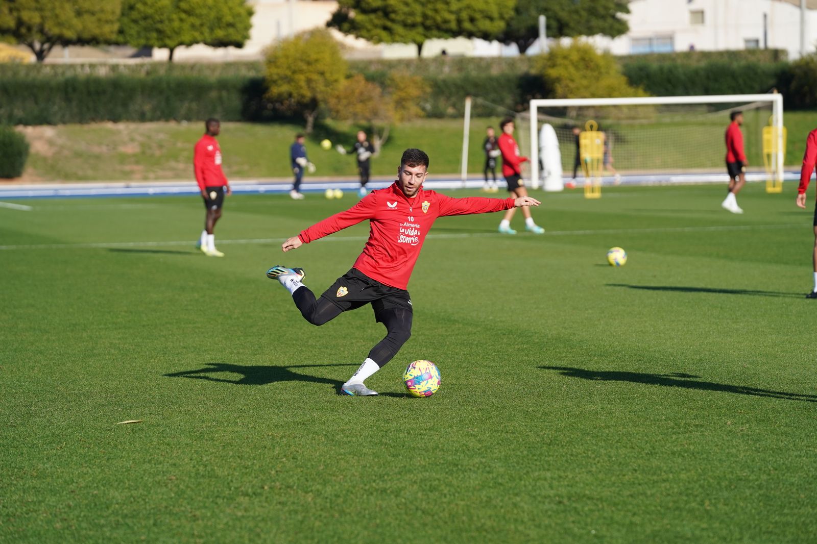 Así ha sido el entrenamiento del Almería este miércoles