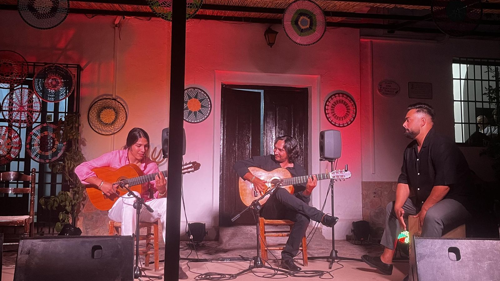 José del Tomate durante su actuación, un año más, en Fondón.