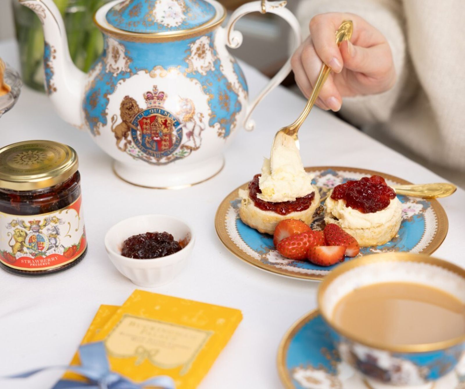 La hora del té con los  nuevos productos del palacio de Buckingham