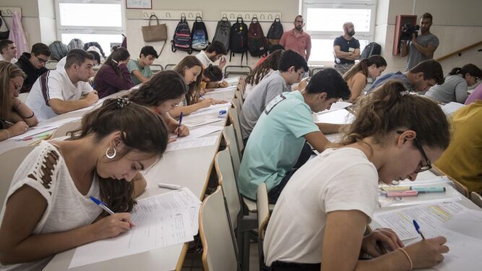 Alumnos durante la EBAU del año pasado, en la sede de Empresariales