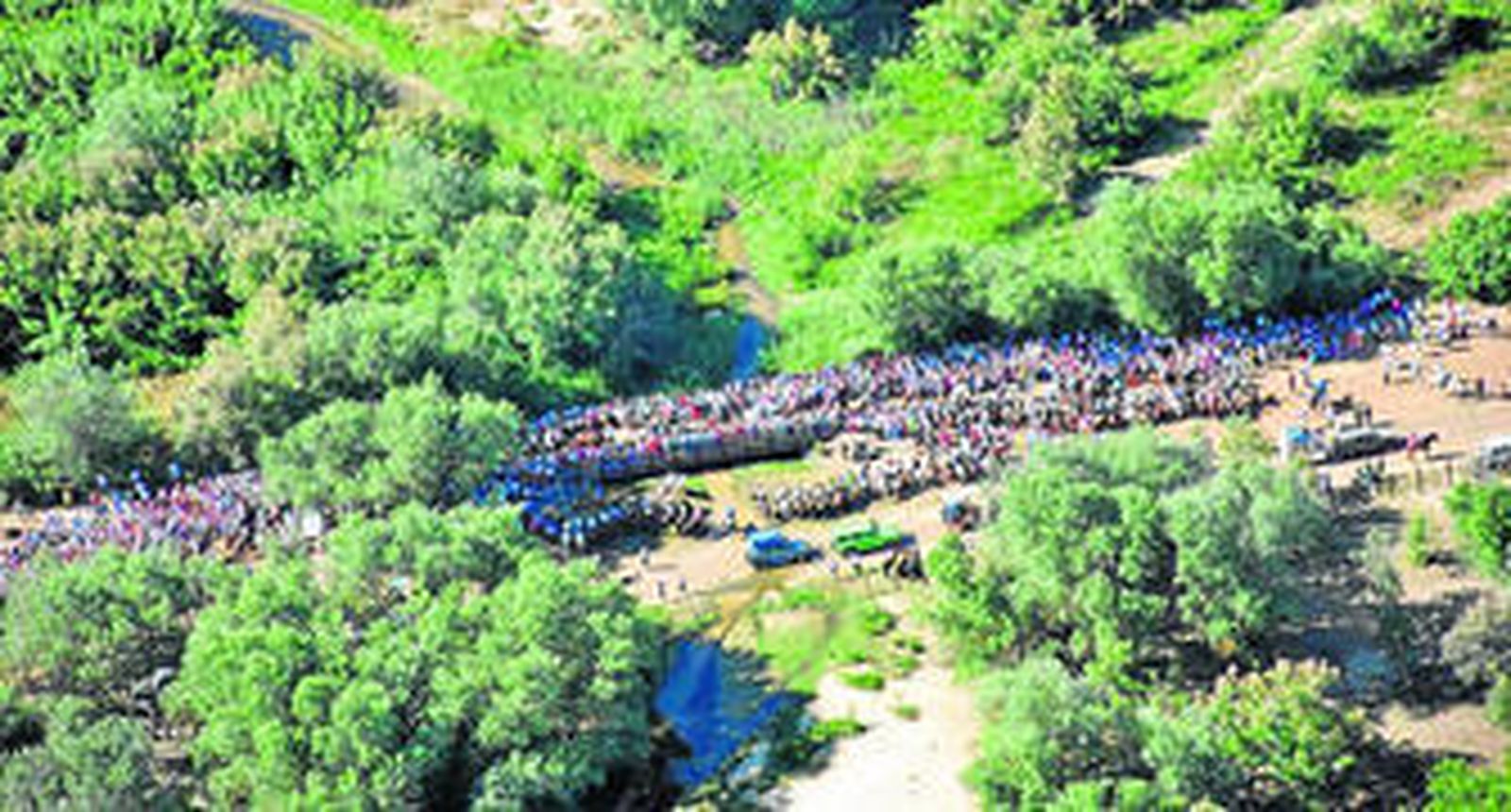 Hermandades en los caminos de regreso del Rocío.