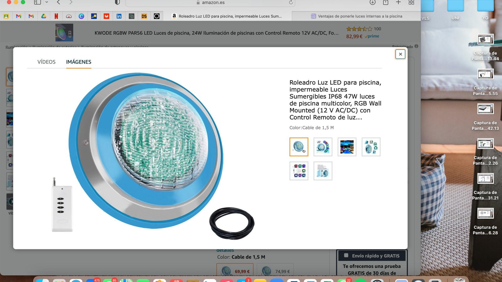 Luz LED para piscina