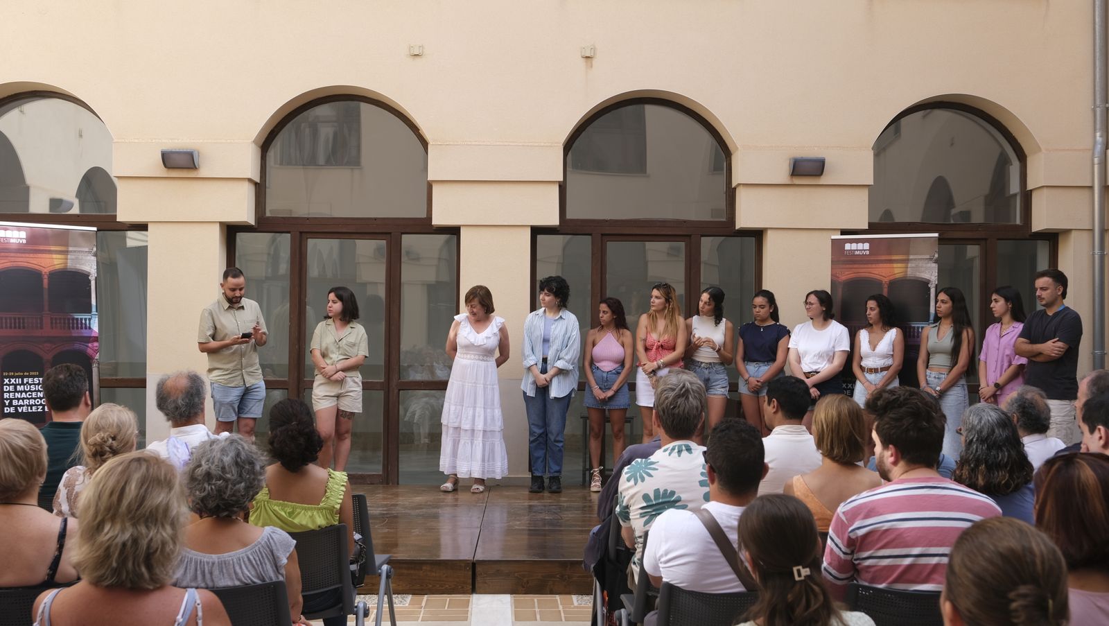 Recibimiento a los alumnos del Festival de Música Renacentista y Barroca de Vélez Blanco-Festimuvb 2023