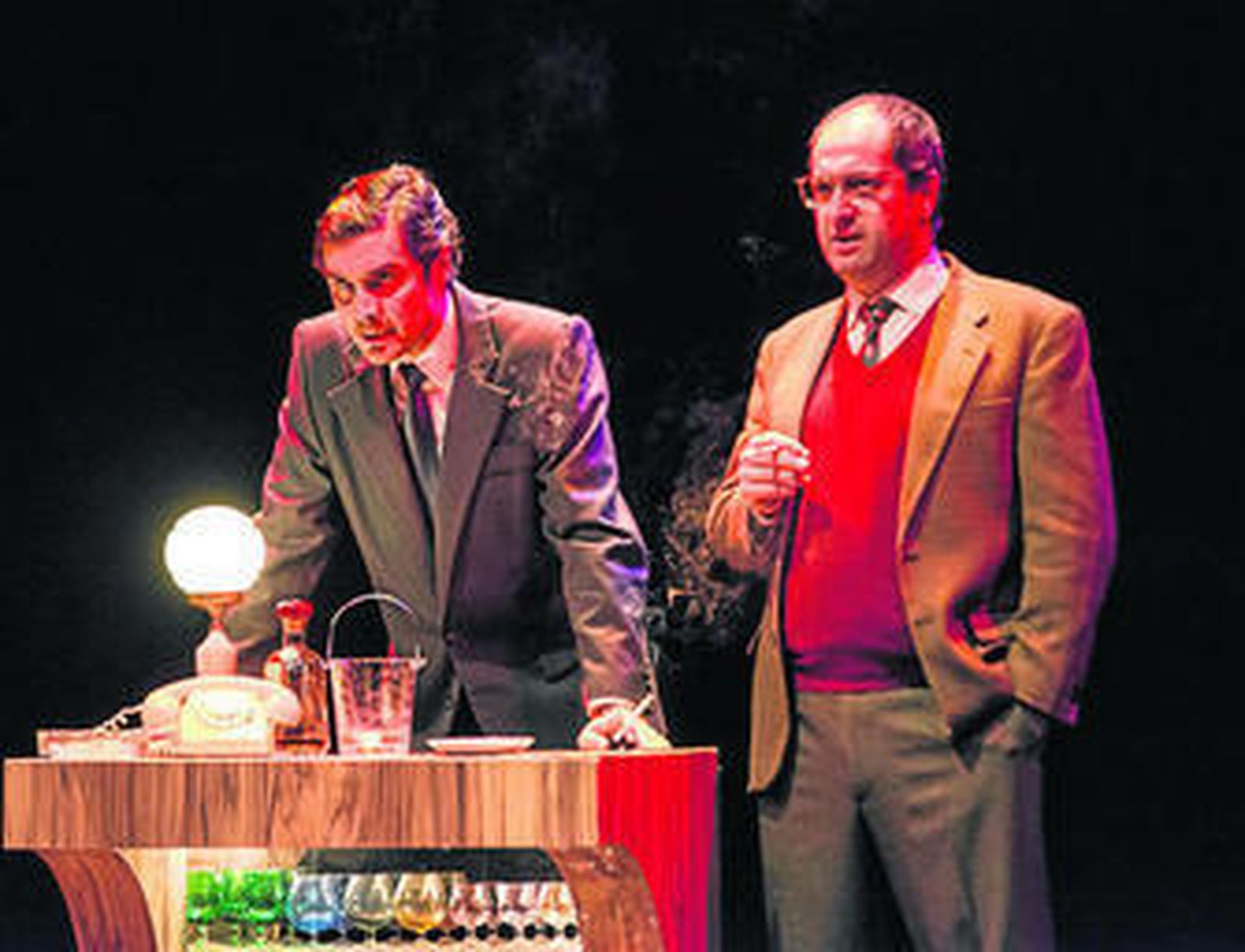 José Manuel Seda y Josean Bengoetxea, en la piel de Adolfo Suárez y Santiago Carrillo, respectivamente.