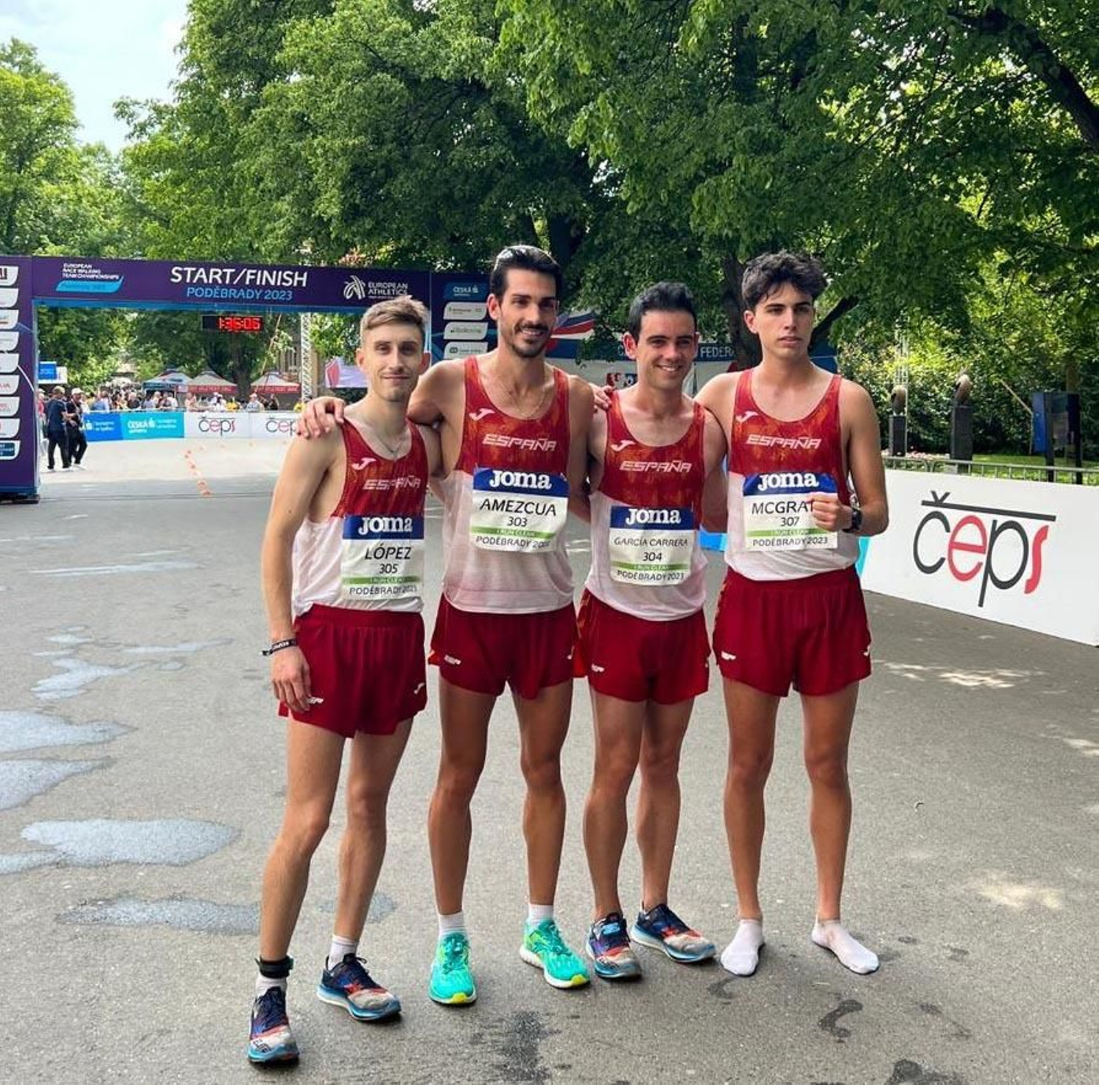 El granadino Alberto Amezcua, junto al resto de miembros de la selección española en una anterior cita. El granadino Alberto Amezcua, junto al resto de miembros de la selección española en una anterior cita.