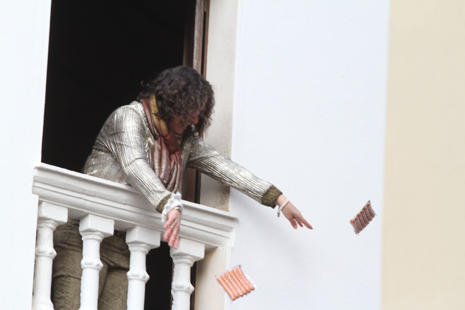 Imágenes de las tiradas en honor a San Antonio Abad en Trigueros