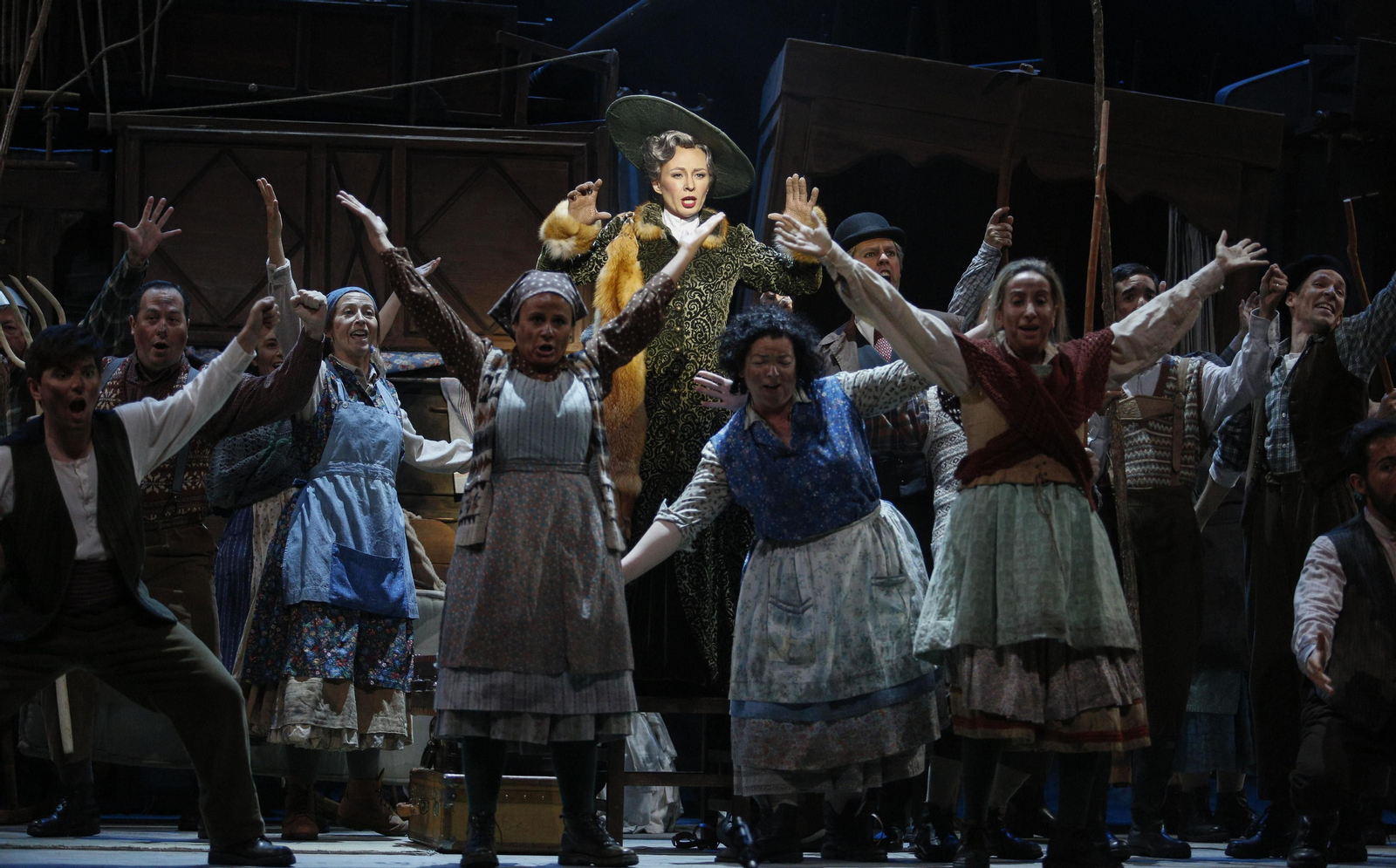 El ensayo general de la ópera 'La hija del regimiento'