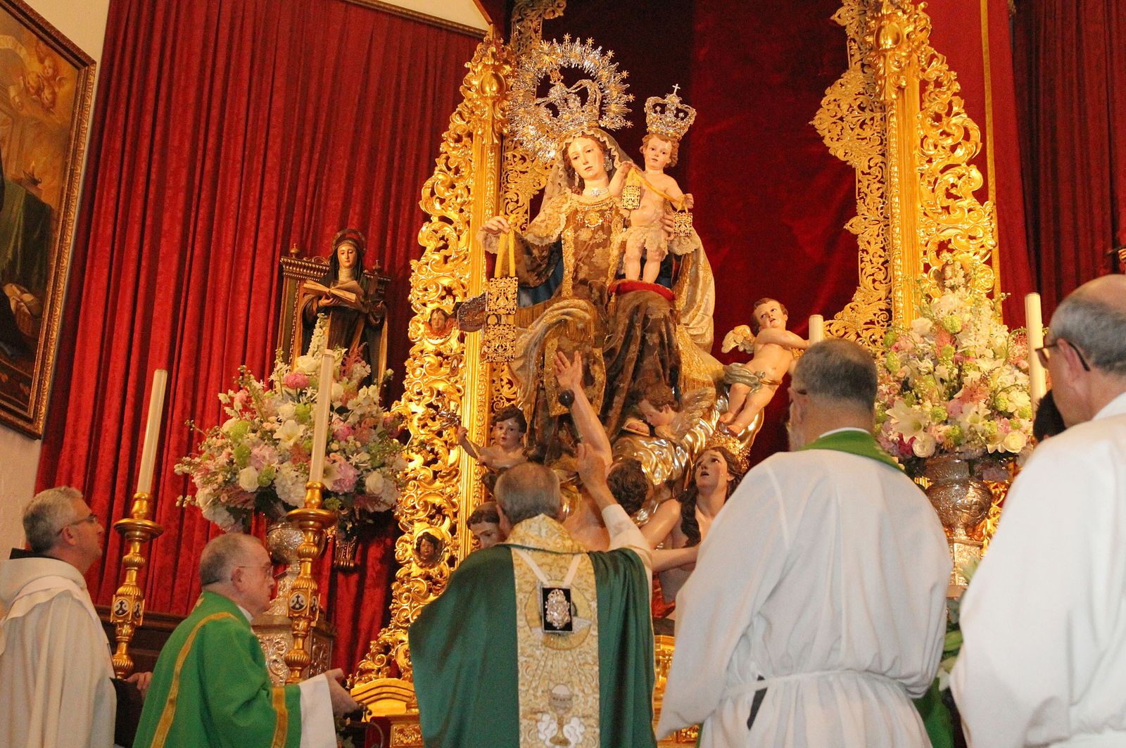 Imágenes de la bendición de la Virgen del Carmen