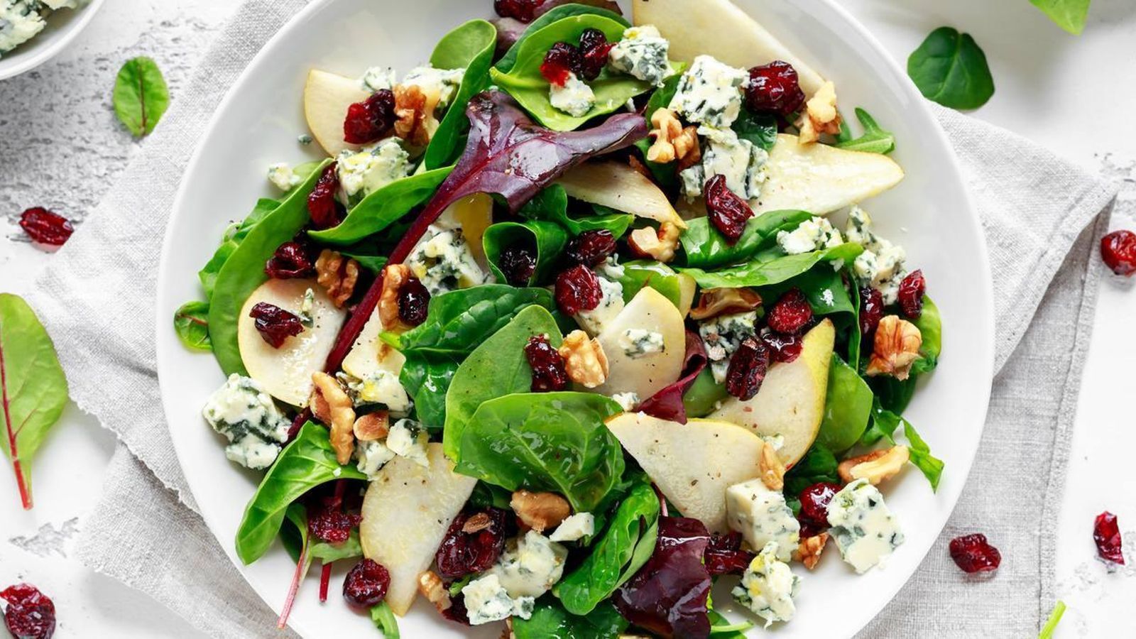 Ensalada de frutos rojos.