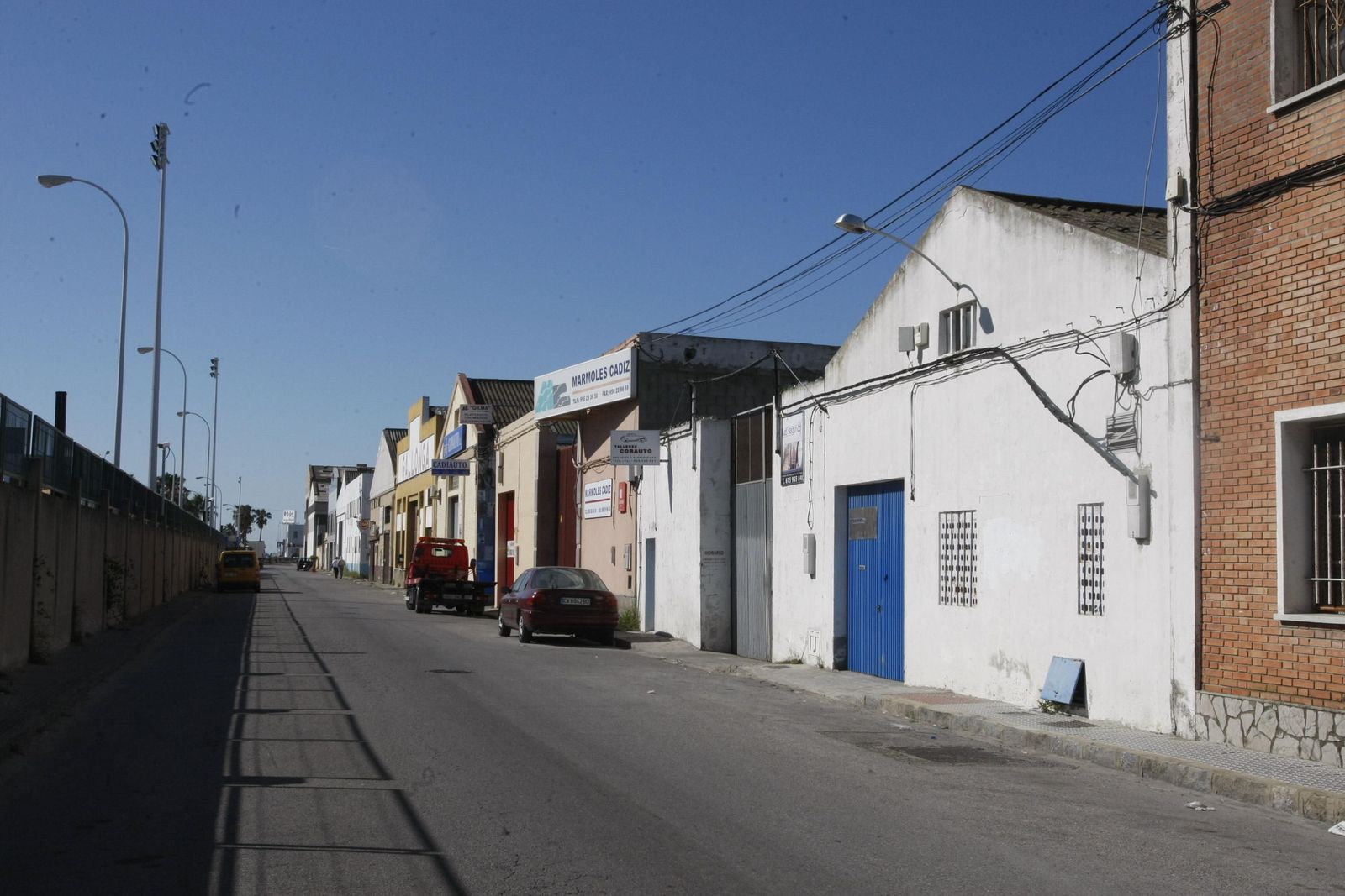 Imagen del polígono exterior de la Zona Franca de Cádiz.