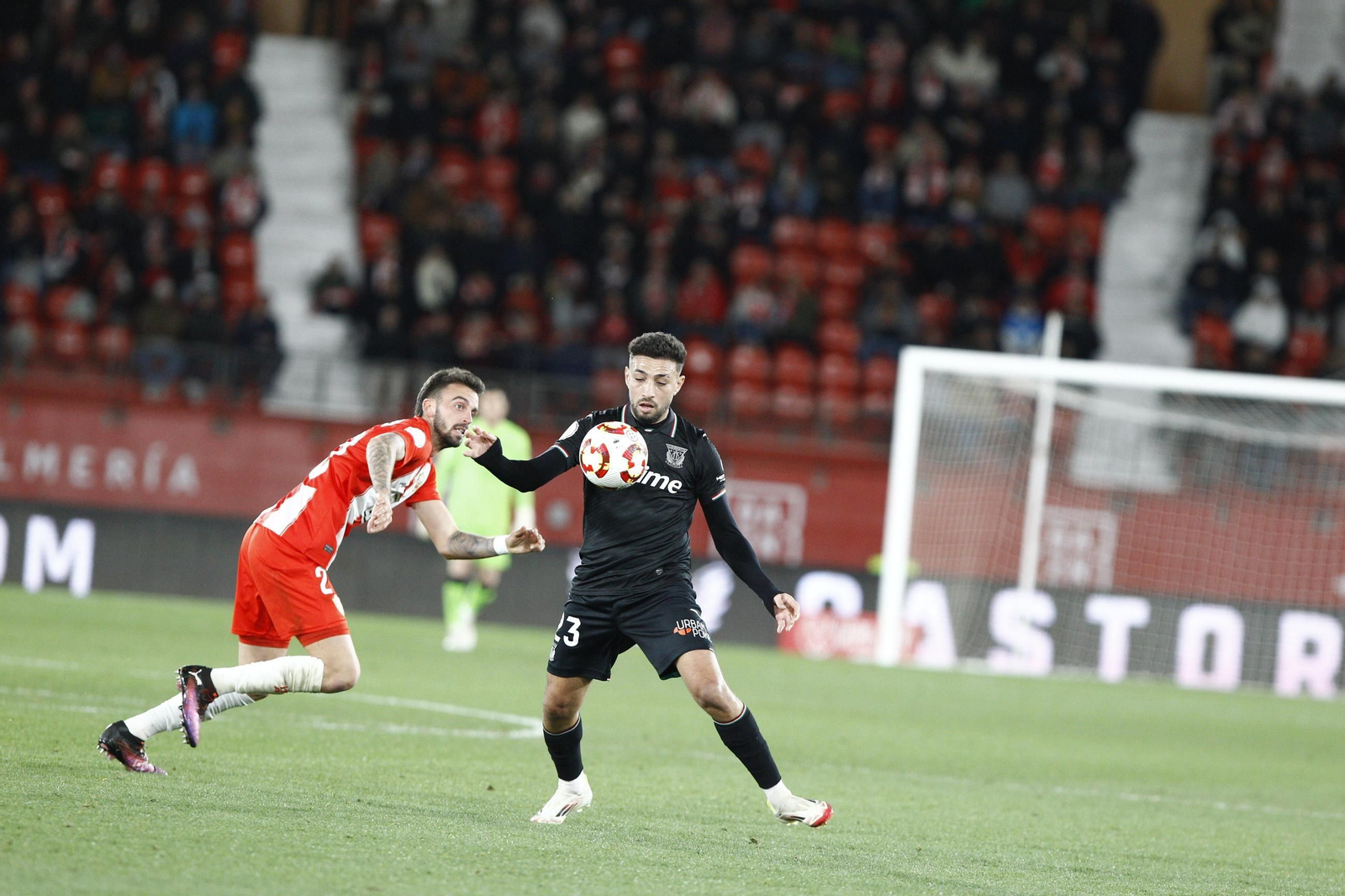 El partido U.D. Almería-C.D. Leganés de Copa del Rey, en imágenes