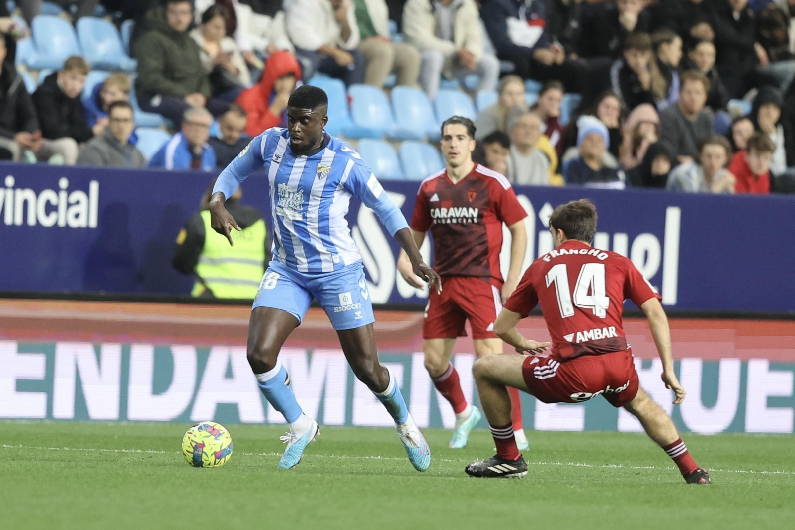 El Málaga CF-Zaragoza, en fotos