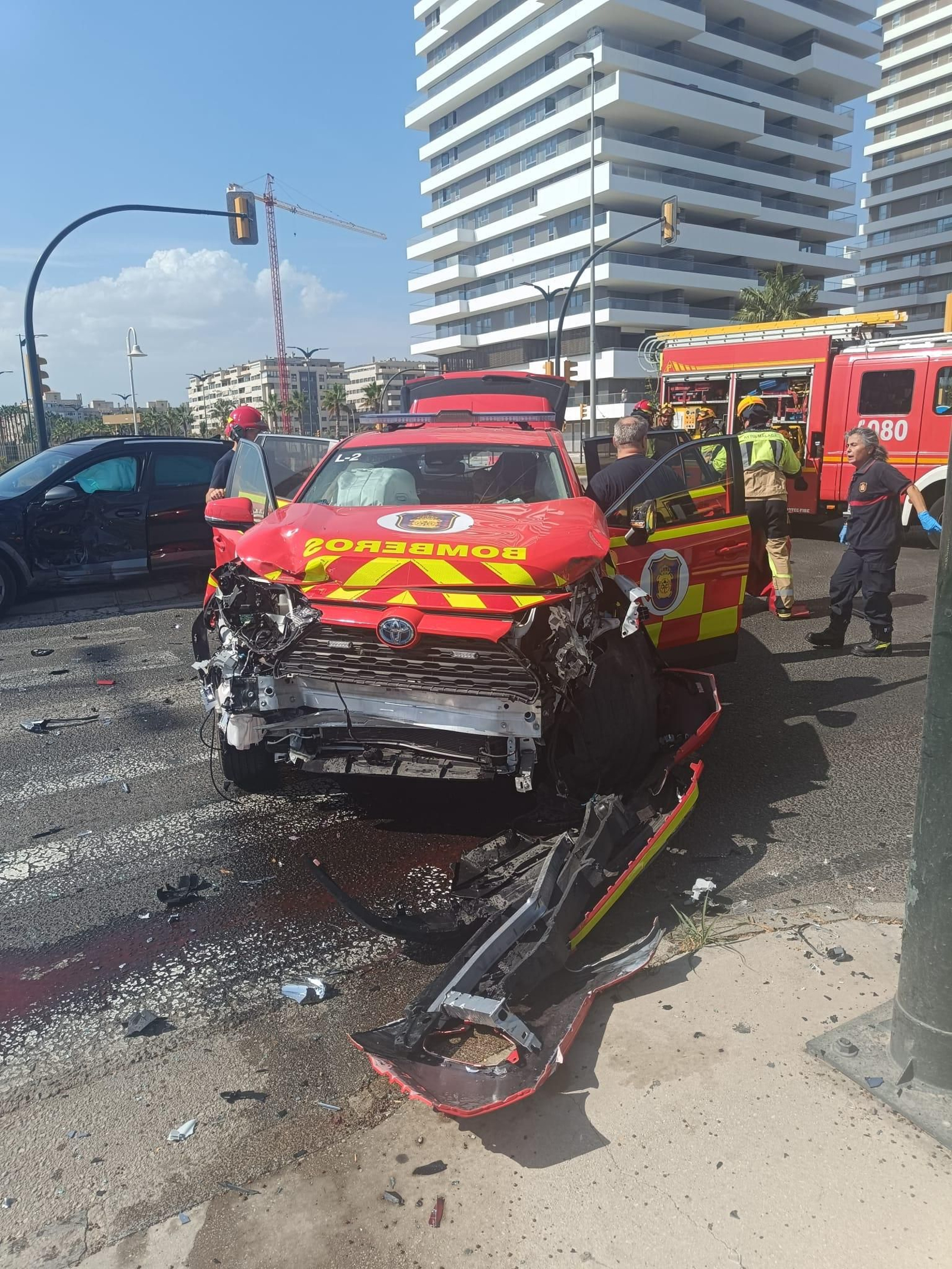 Otra foto de lo ocurrido en Huelin.